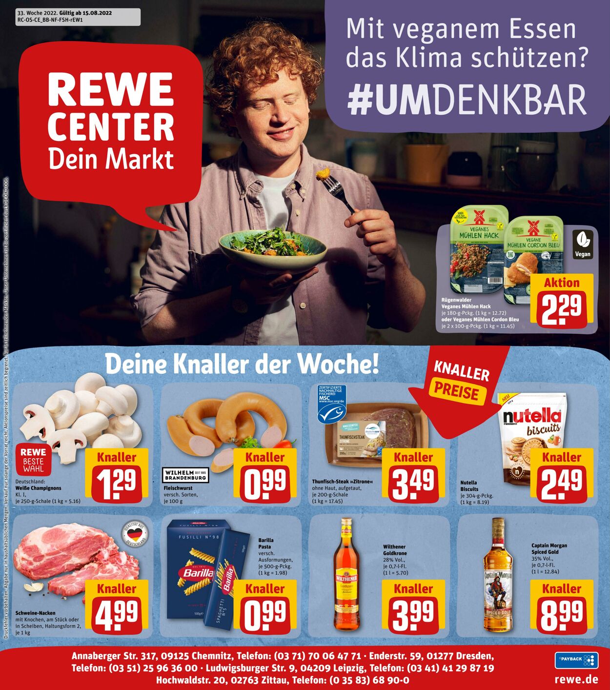 Prospekt Rewe 15.08.2022 - 20.08.2022