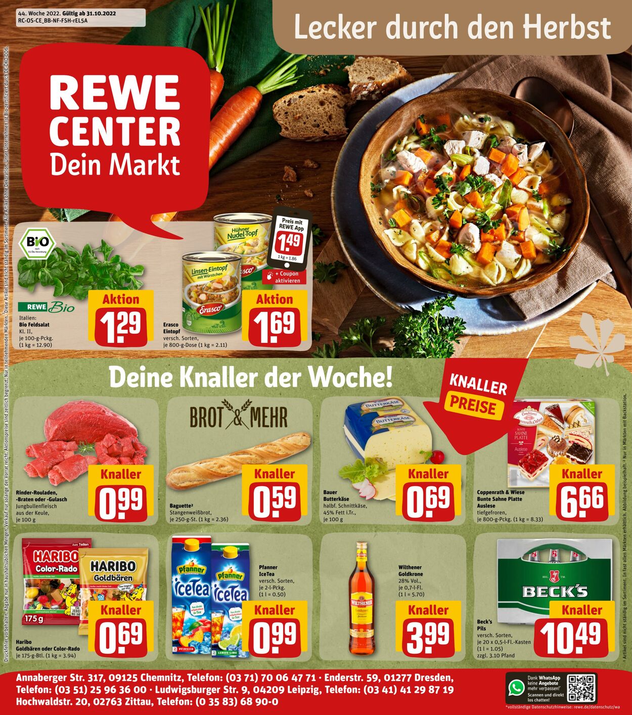 Prospekt Rewe 31.10.2022 - 05.11.2022