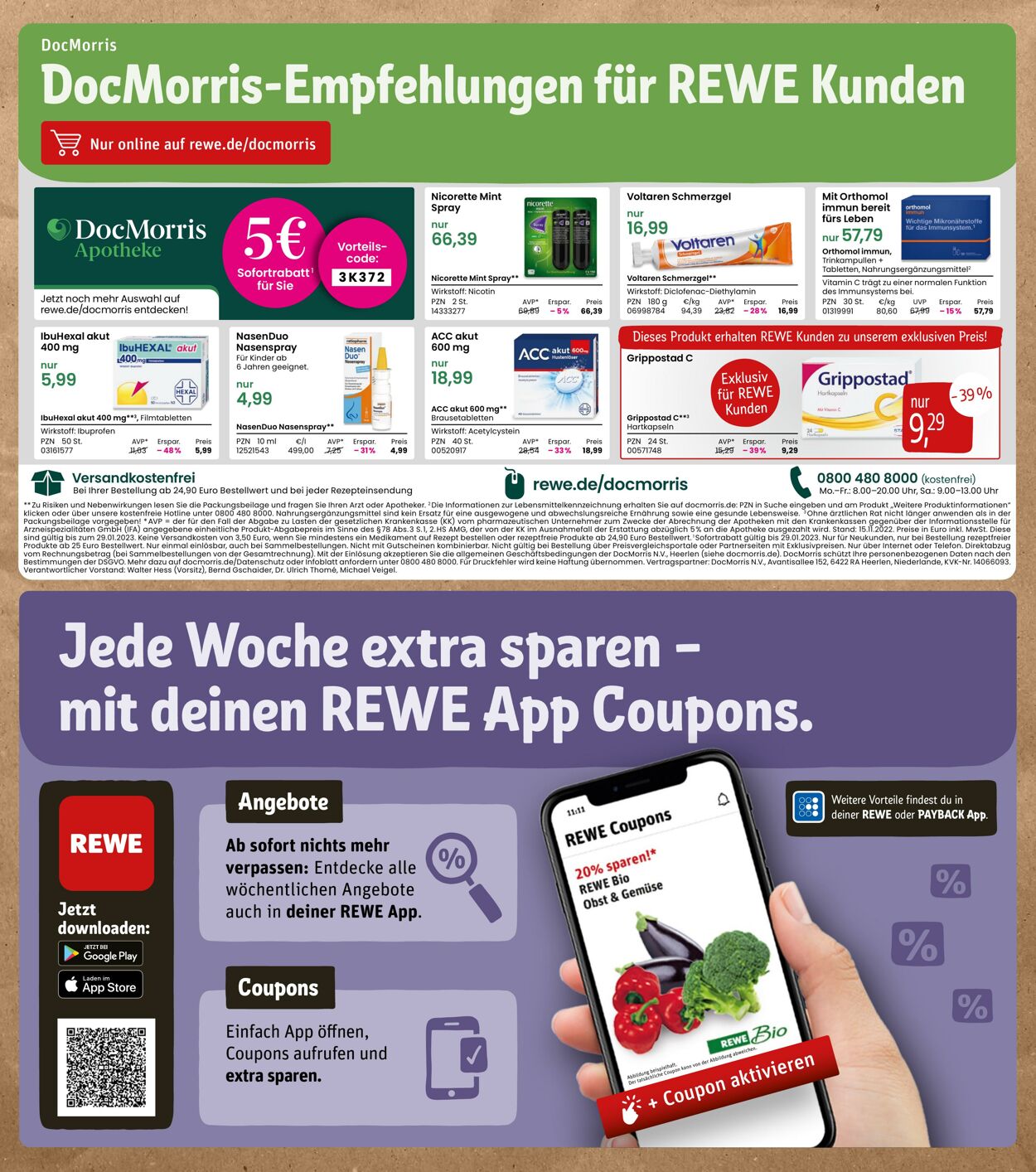 Prospekt Rewe 09.01.2023 - 14.01.2023