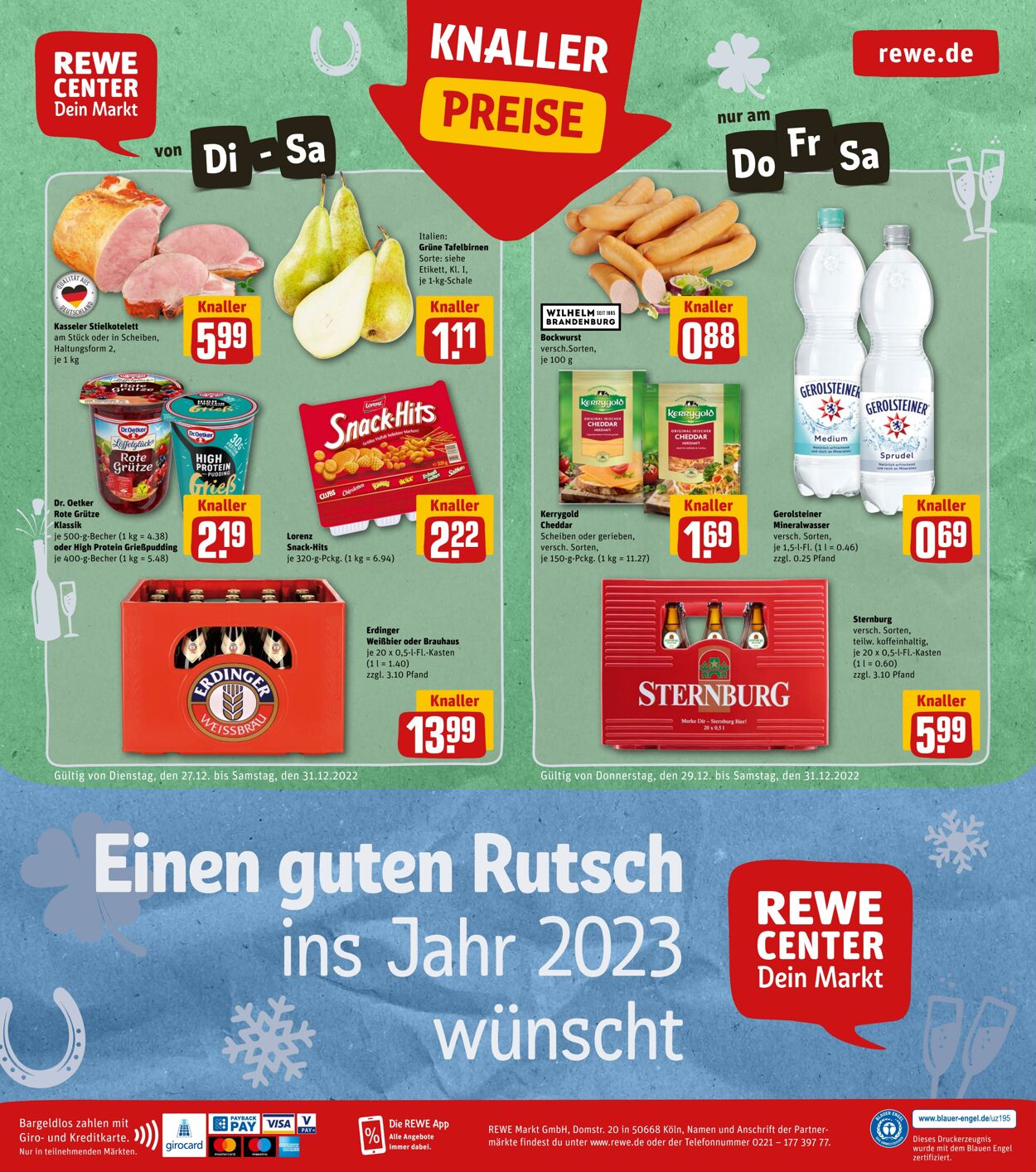 Prospekt Rewe 27.12.2022 - 31.12.2022