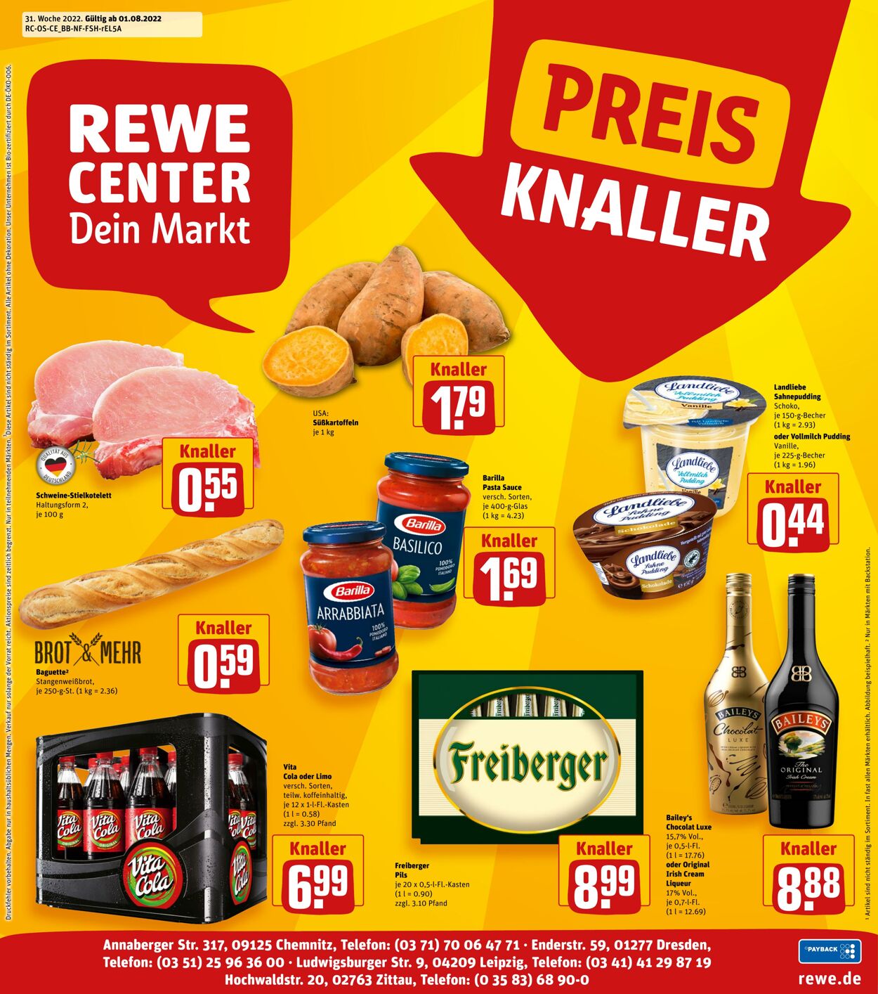 Prospekt Rewe 01.08.2022 - 06.08.2022