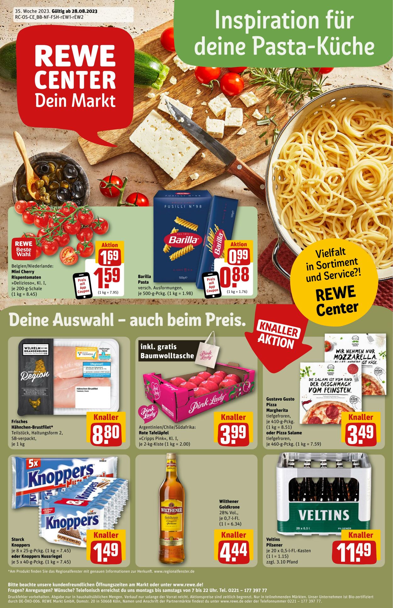 Prospekt Rewe 28.08.2023 - 02.09.2023