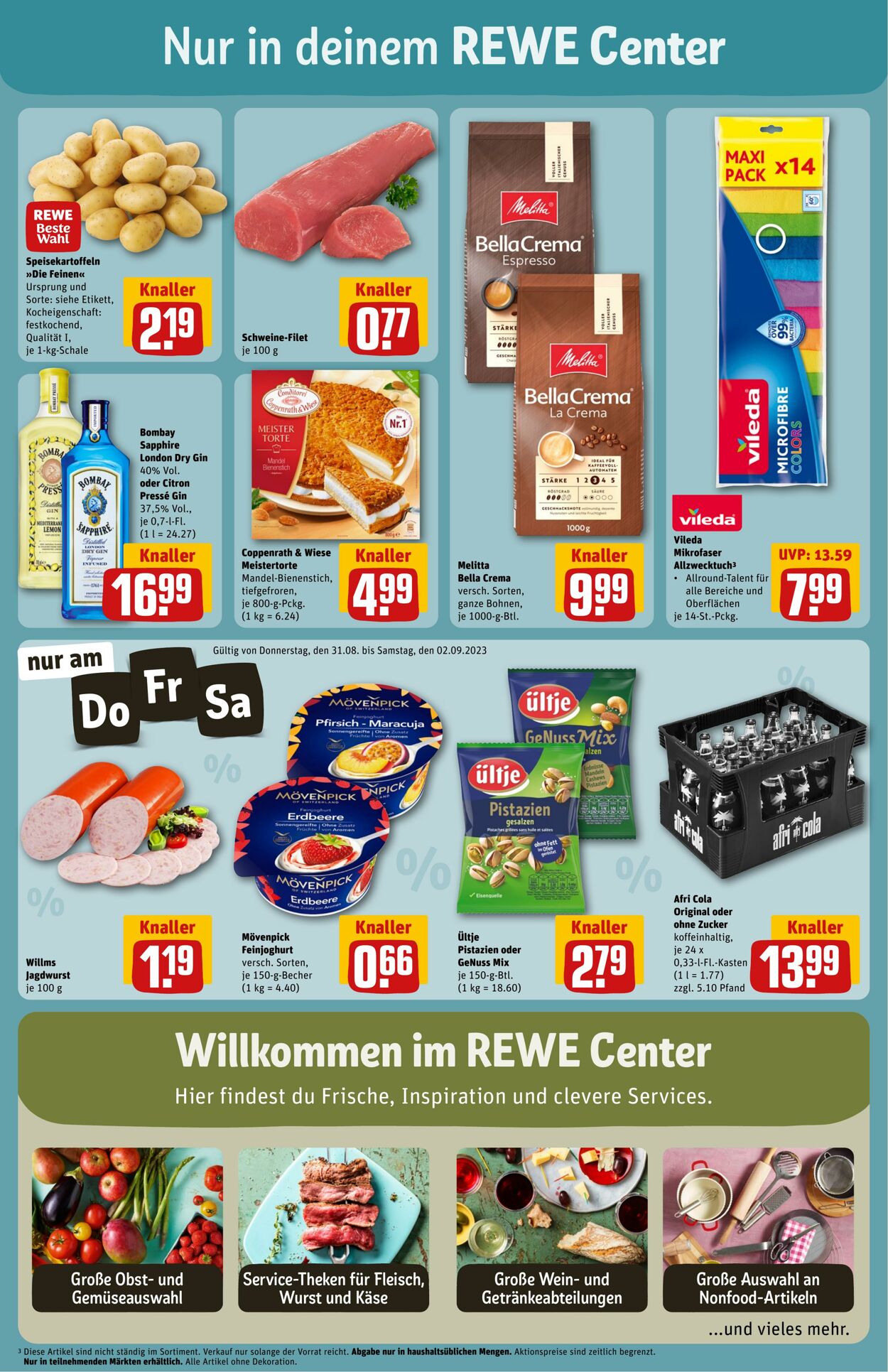 Prospekt Rewe 28.08.2023 - 02.09.2023