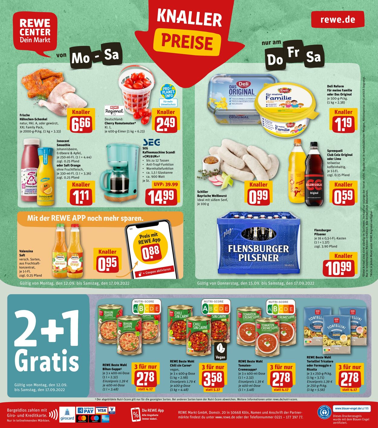 Prospekt Rewe 12.09.2022 - 17.09.2022