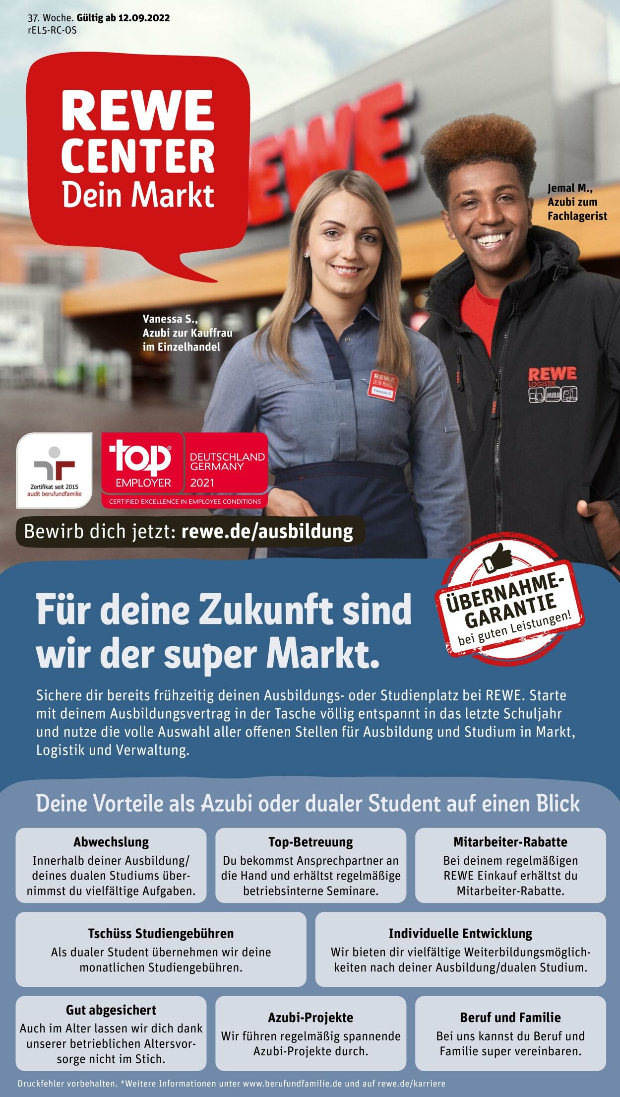 Prospekt Rewe 12.09.2022 - 17.09.2022