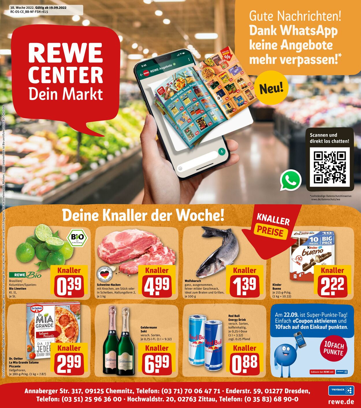 Prospekt Rewe 19.09.2022 - 24.09.2022