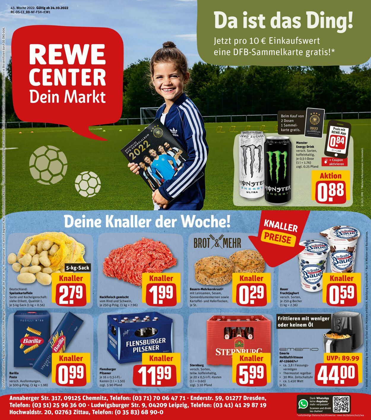 Prospekt Rewe 24.10.2022 - 29.10.2022