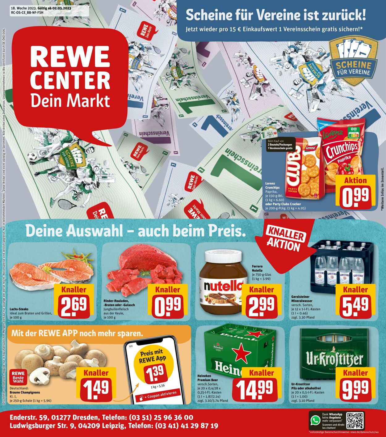 Prospekt Rewe 01.05.2023 - 06.05.2023