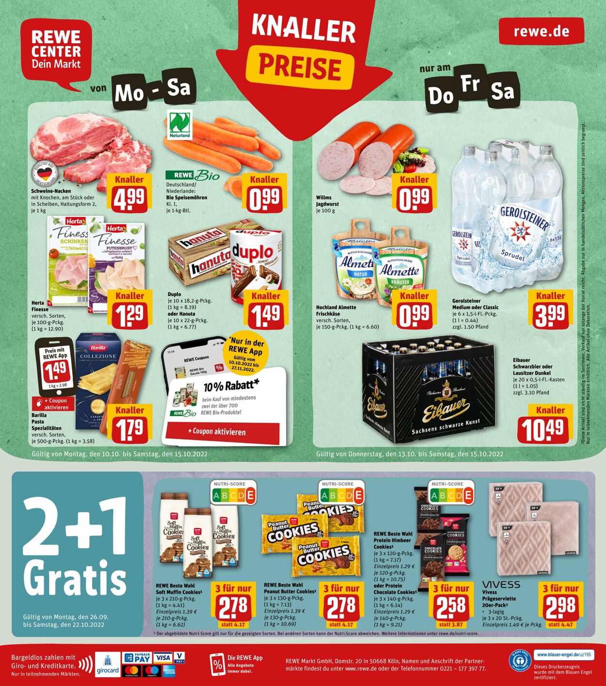 Prospekt Rewe 10.10.2022 - 15.10.2022