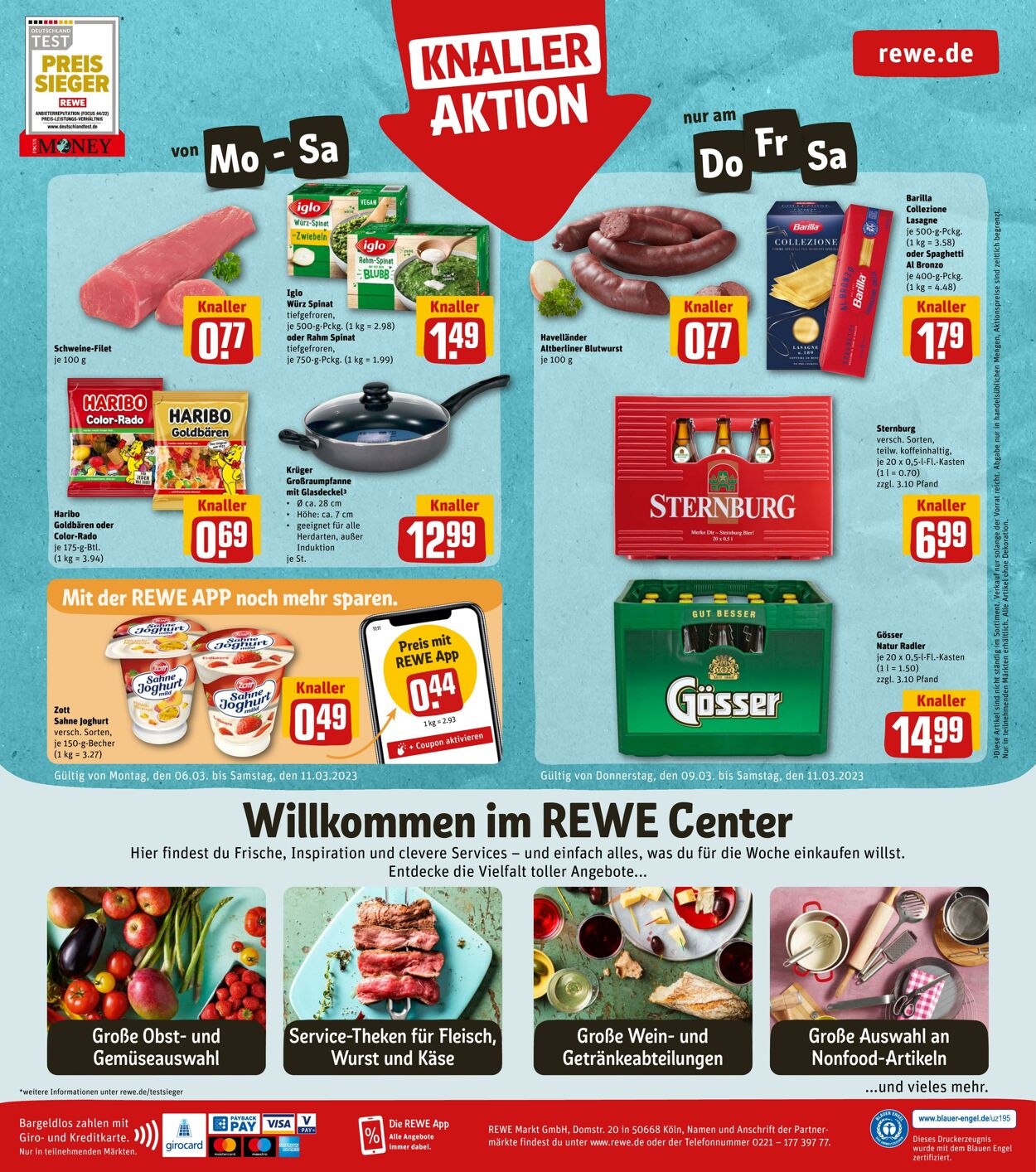 Prospekt Rewe 06.03.2023 - 11.03.2023