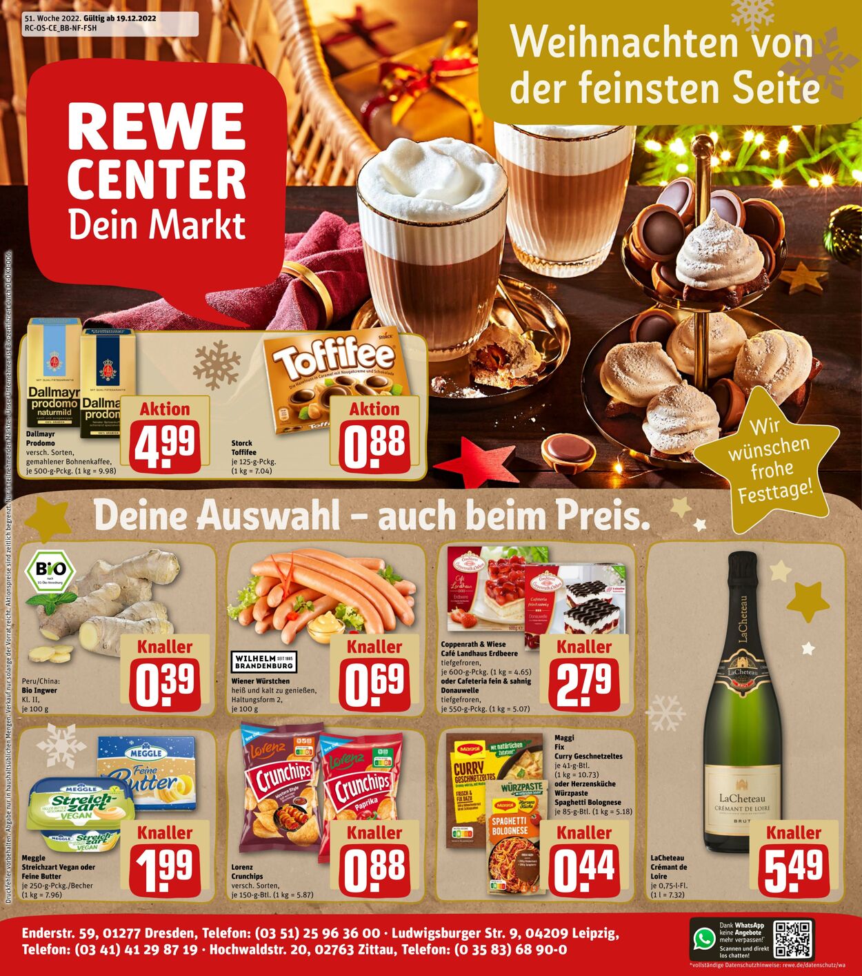 Prospekt Rewe 19.12.2022 - 24.12.2022