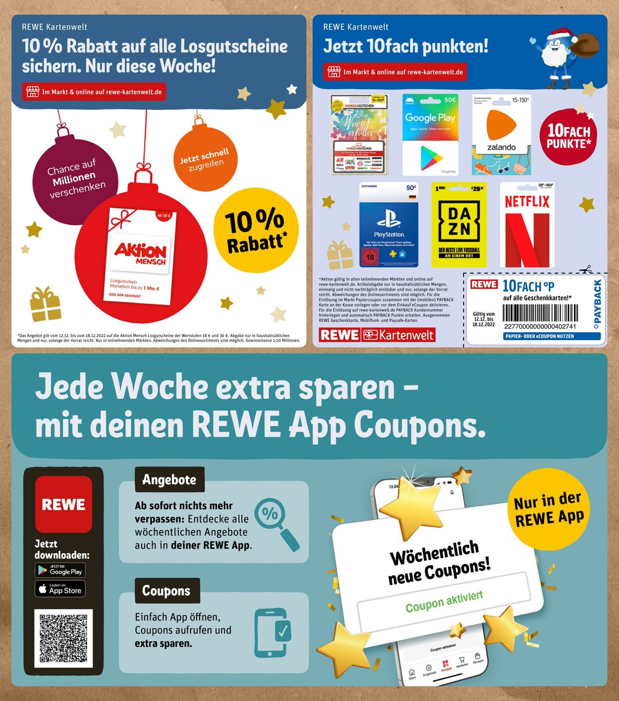 Prospekt Rewe 12.12.2022 - 17.12.2022