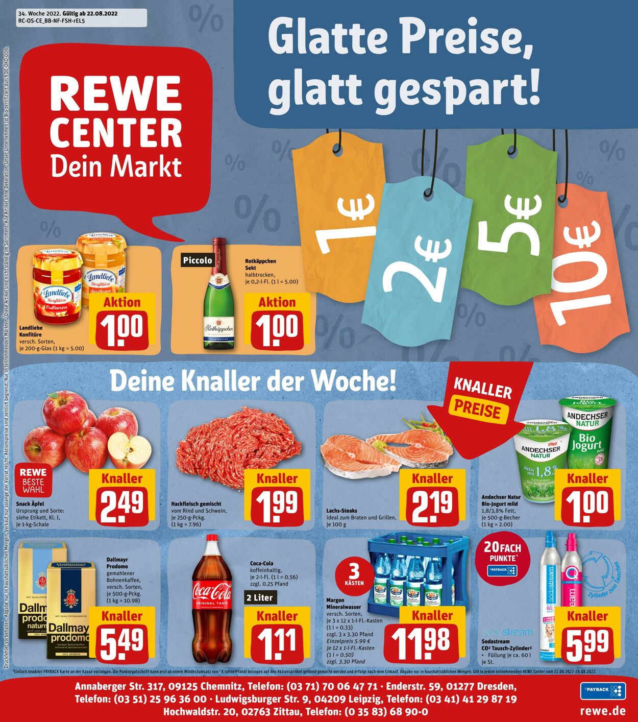 Prospekt Rewe 22.08.2022 - 27.08.2022