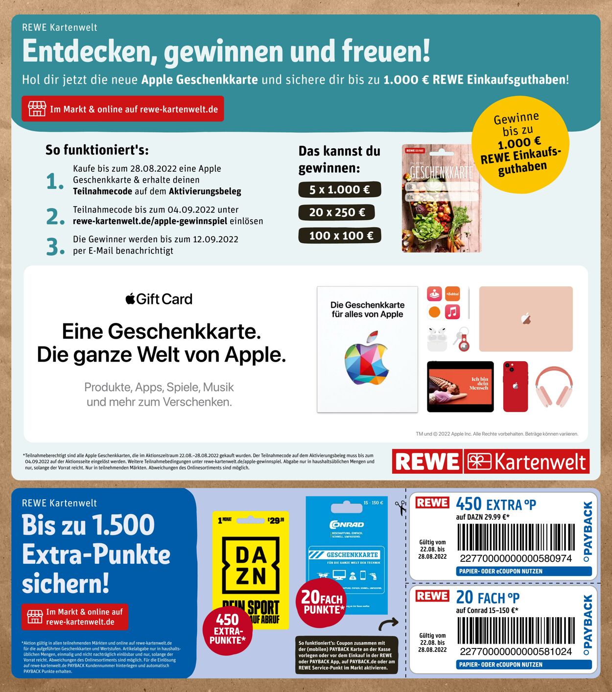 Prospekt Rewe 22.08.2022 - 27.08.2022