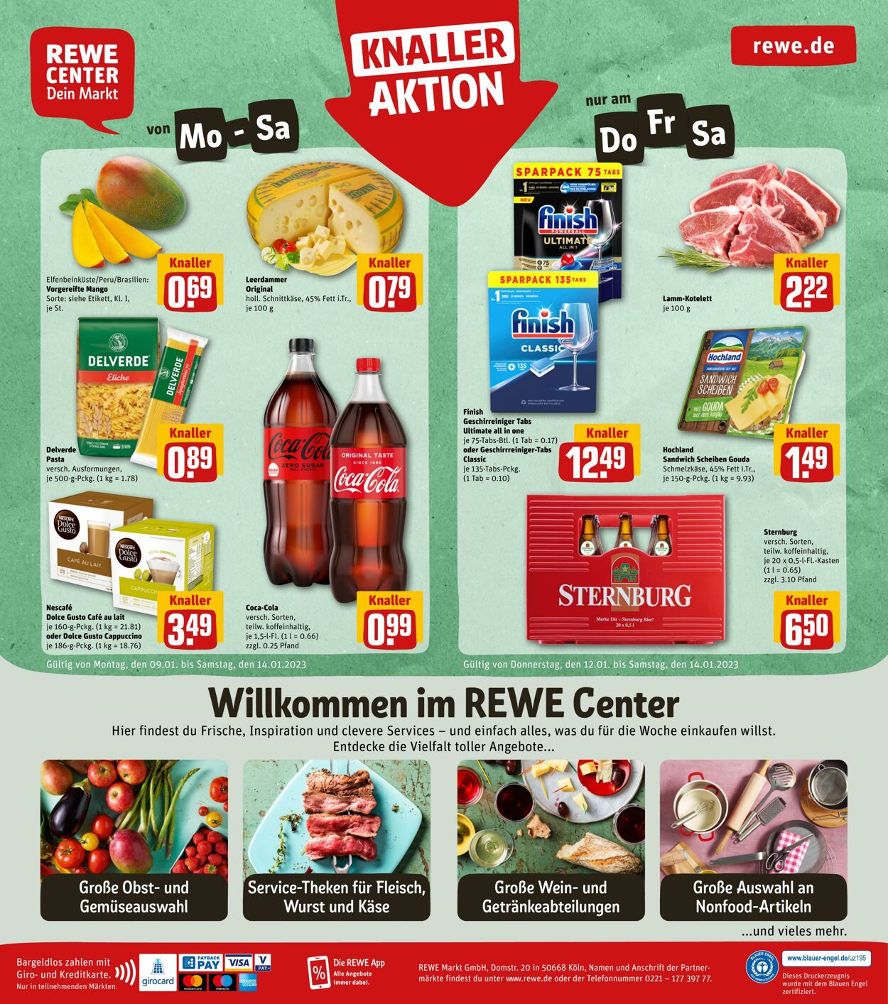 Prospekt Rewe 09.01.2023 - 14.01.2023