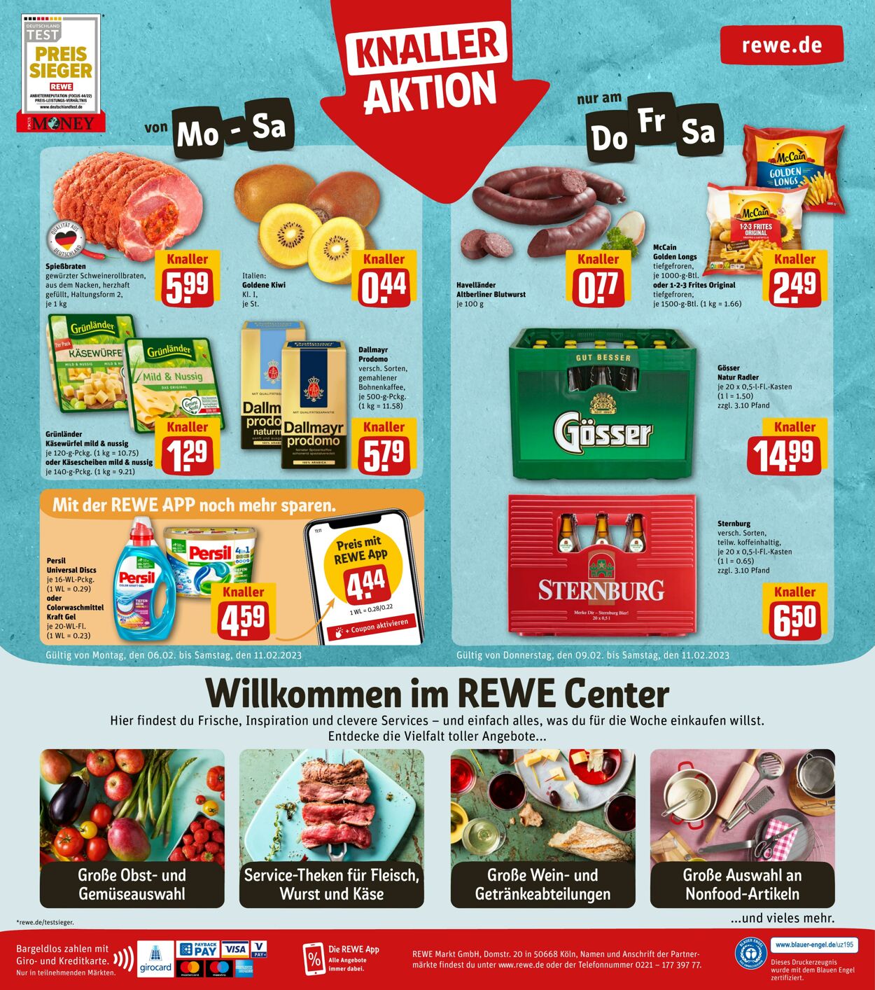 Prospekt Rewe 06.02.2023 - 11.02.2023