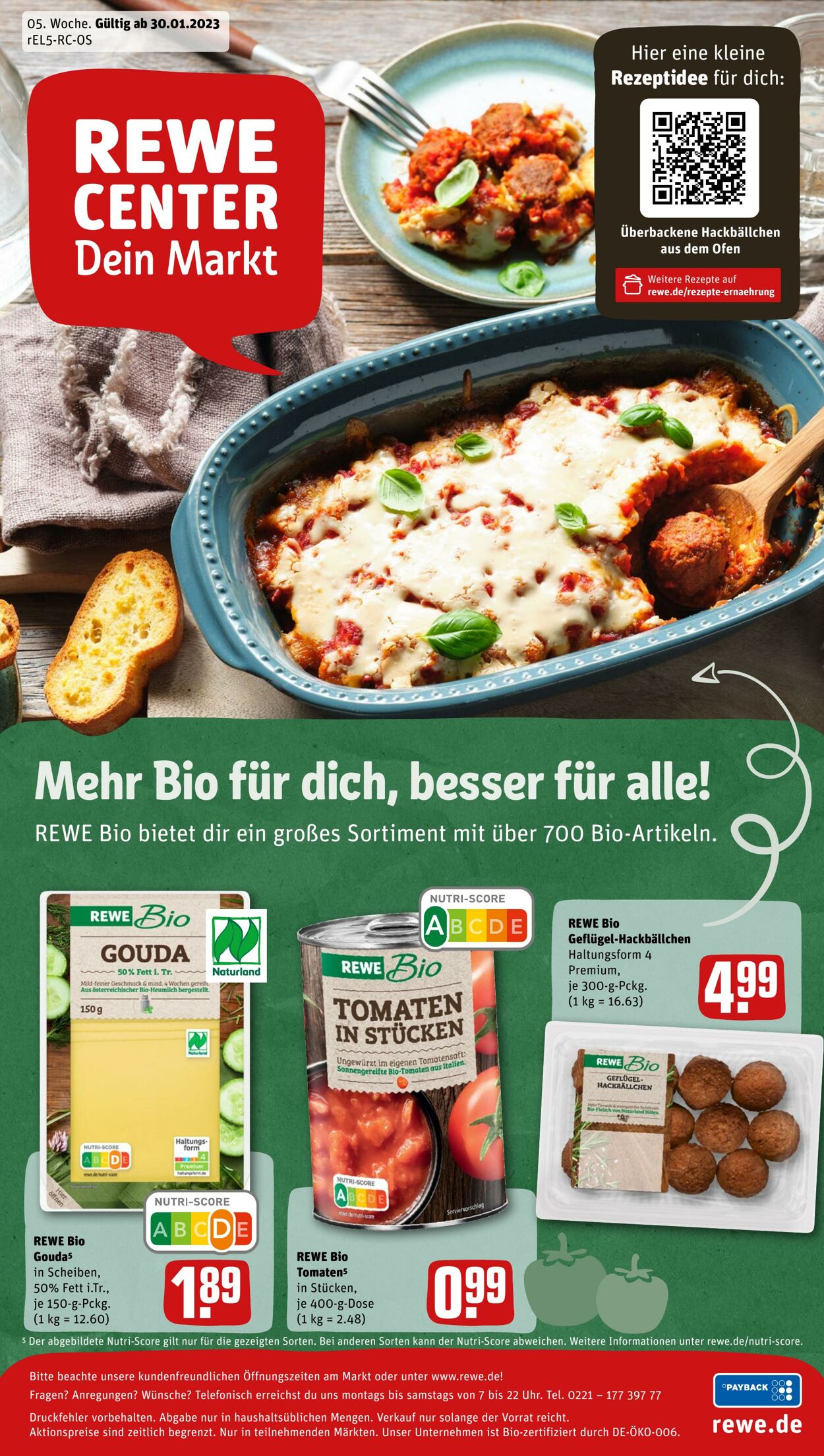 Prospekt Rewe 30.01.2023 - 04.02.2023