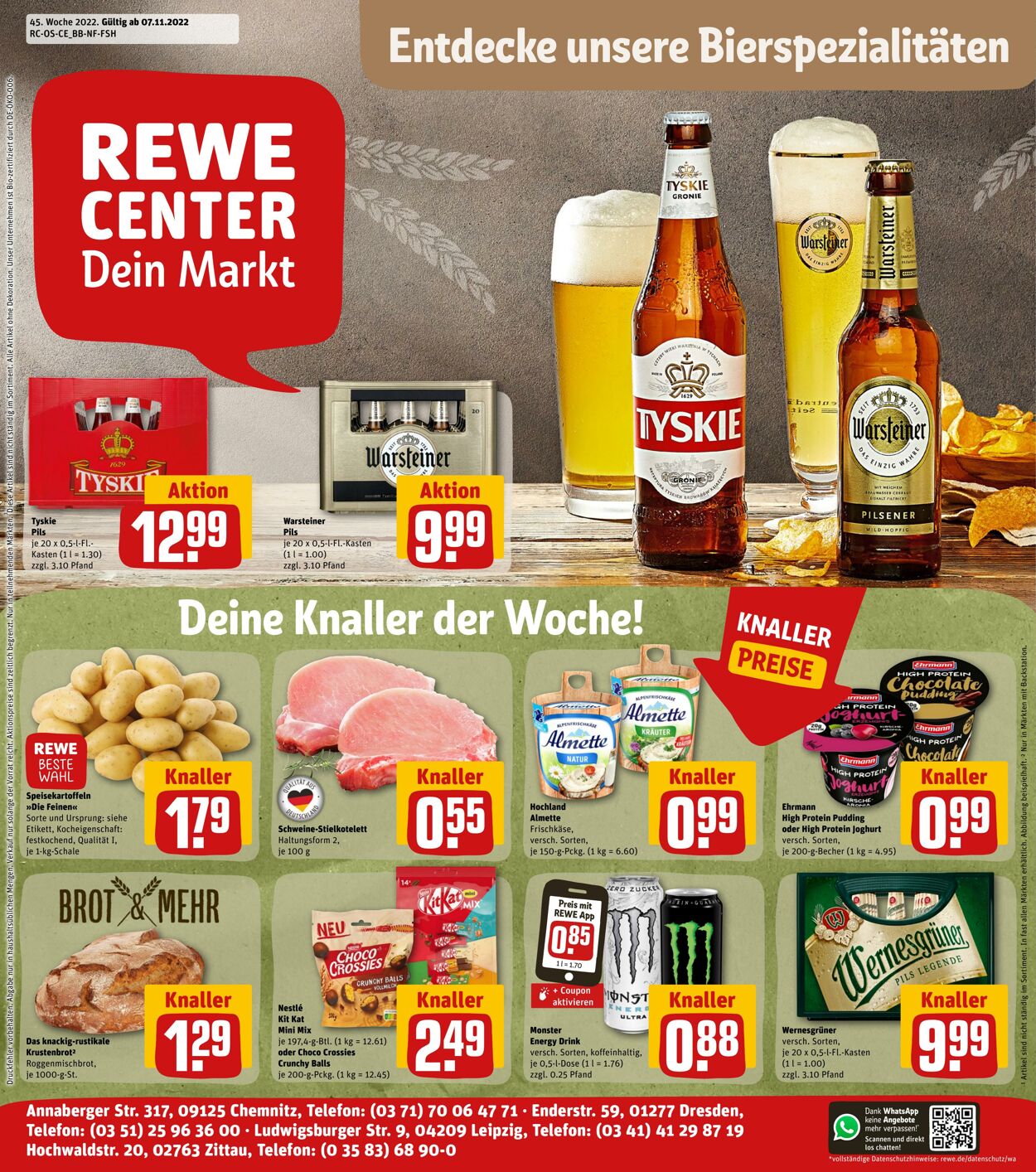 Prospekt Rewe 07.11.2022 - 12.11.2022