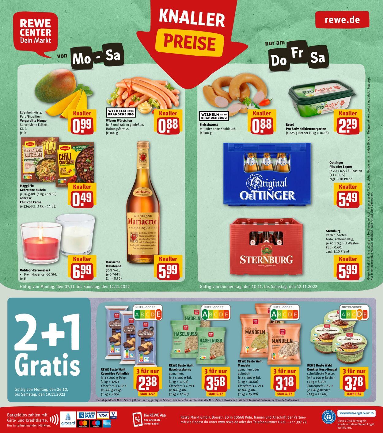 Prospekt Rewe 07.11.2022 - 12.11.2022