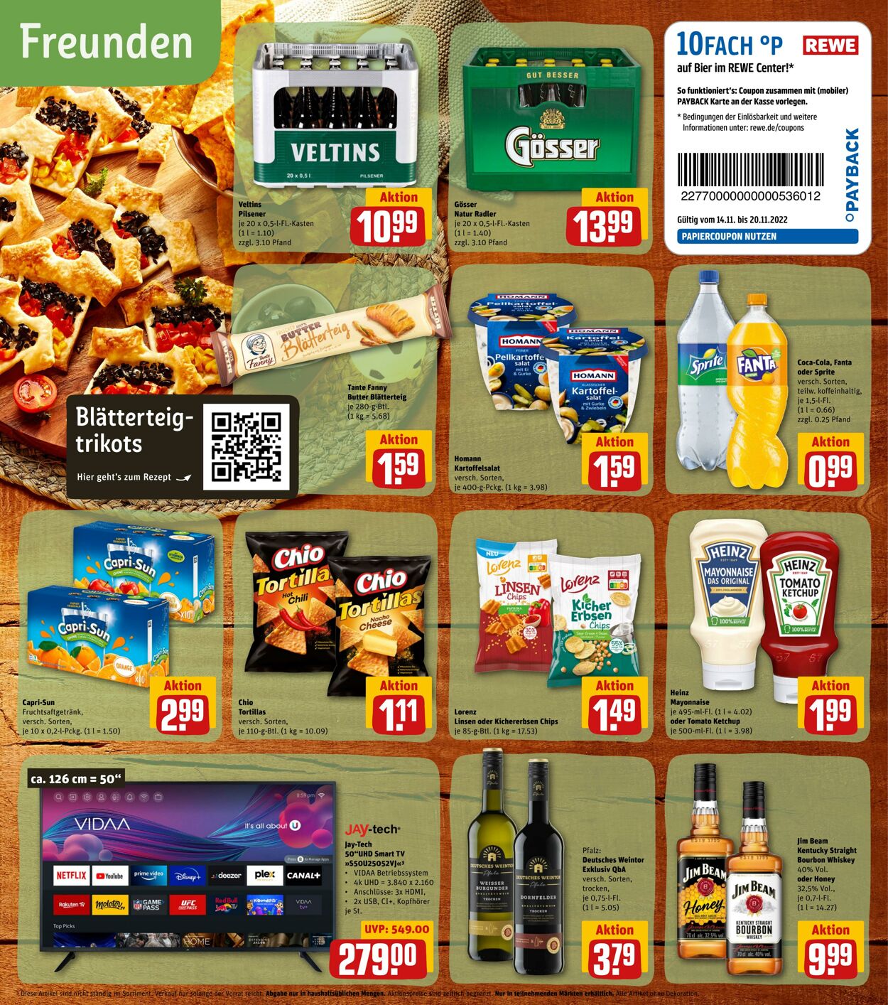 Prospekt Rewe 14.11.2022 - 19.11.2022