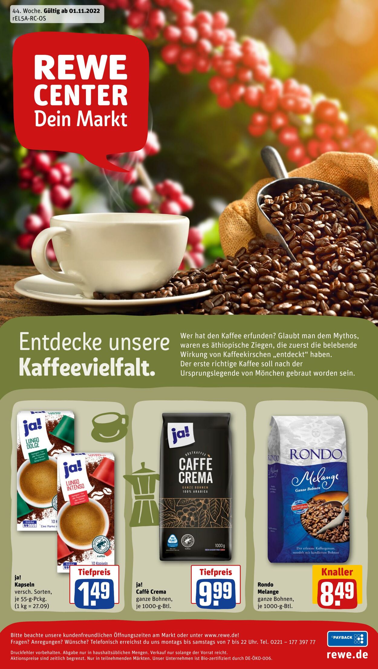 Prospekt Rewe 31.10.2022 - 05.11.2022