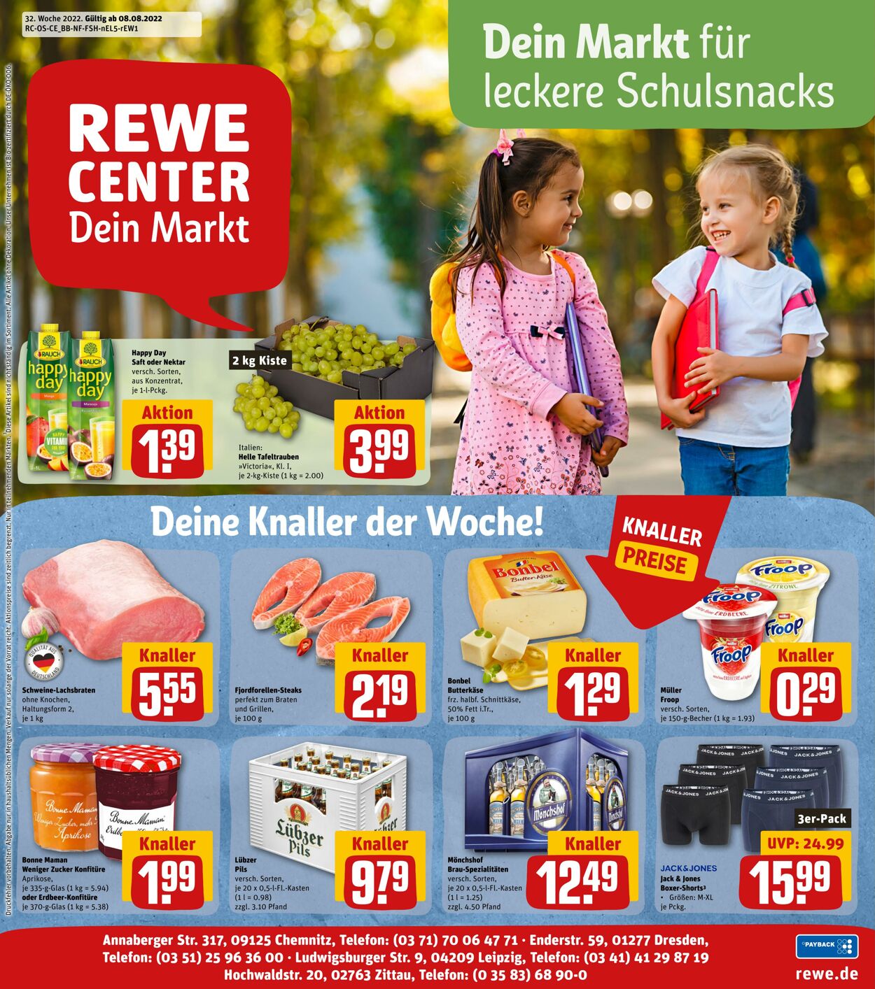 Prospekt Rewe 08.08.2022 - 13.08.2022