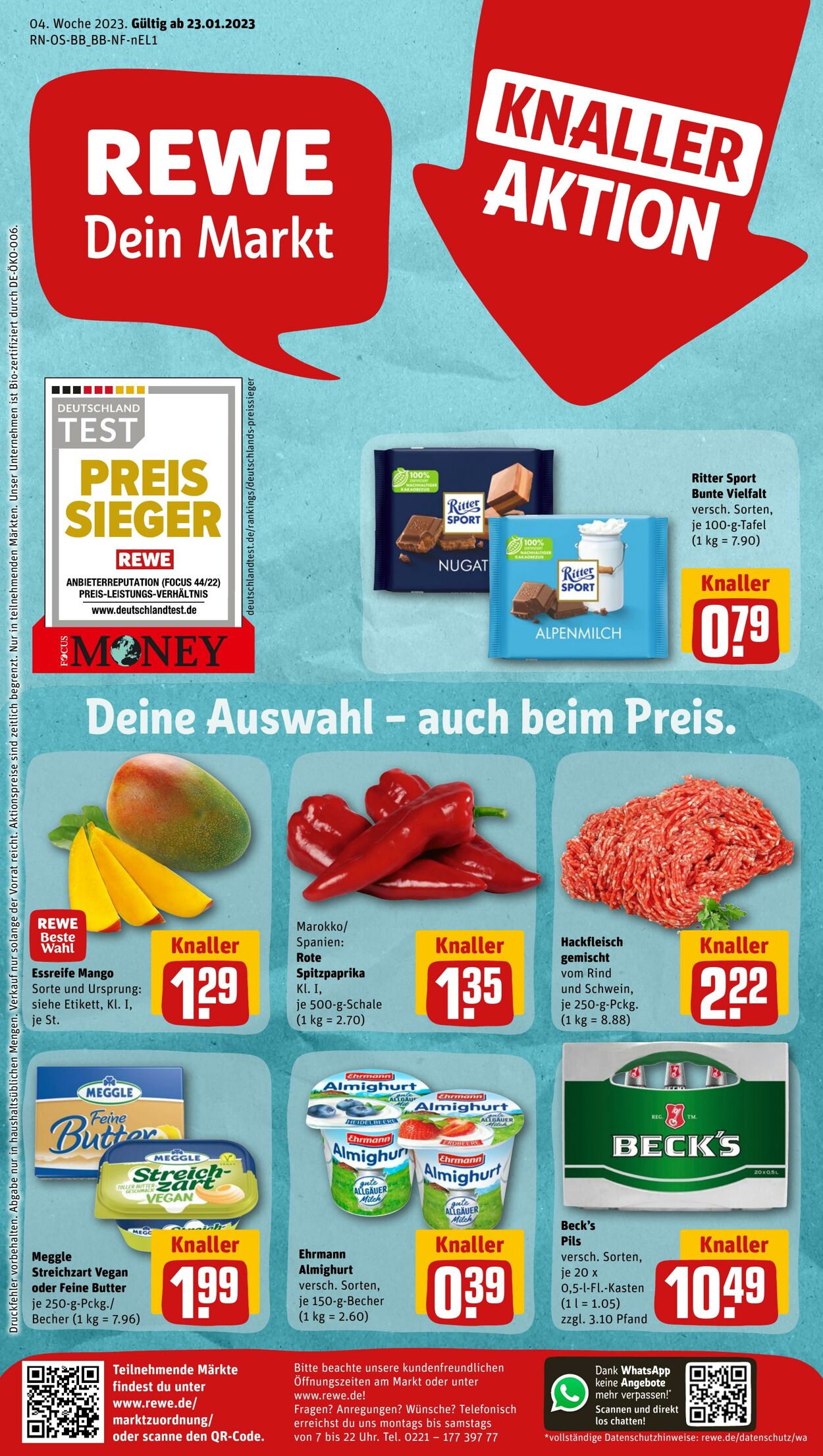 Prospekt Rewe 23.01.2023 - 28.01.2023