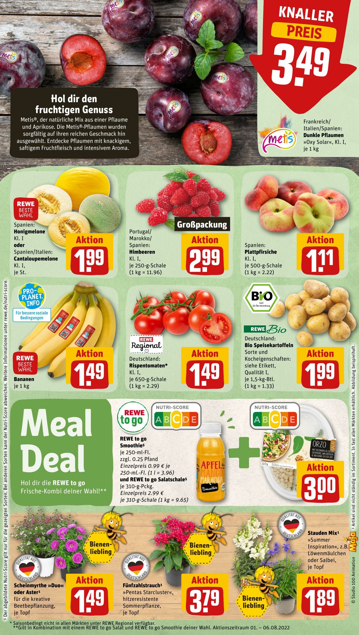 Prospekt Rewe 01.08.2022 - 06.08.2022