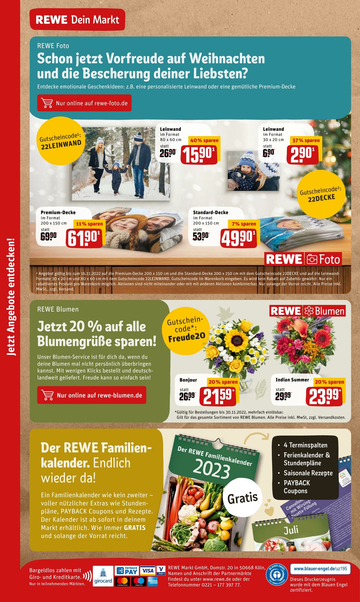 Prospekt Rewe 07.11.2022 - 12.11.2022