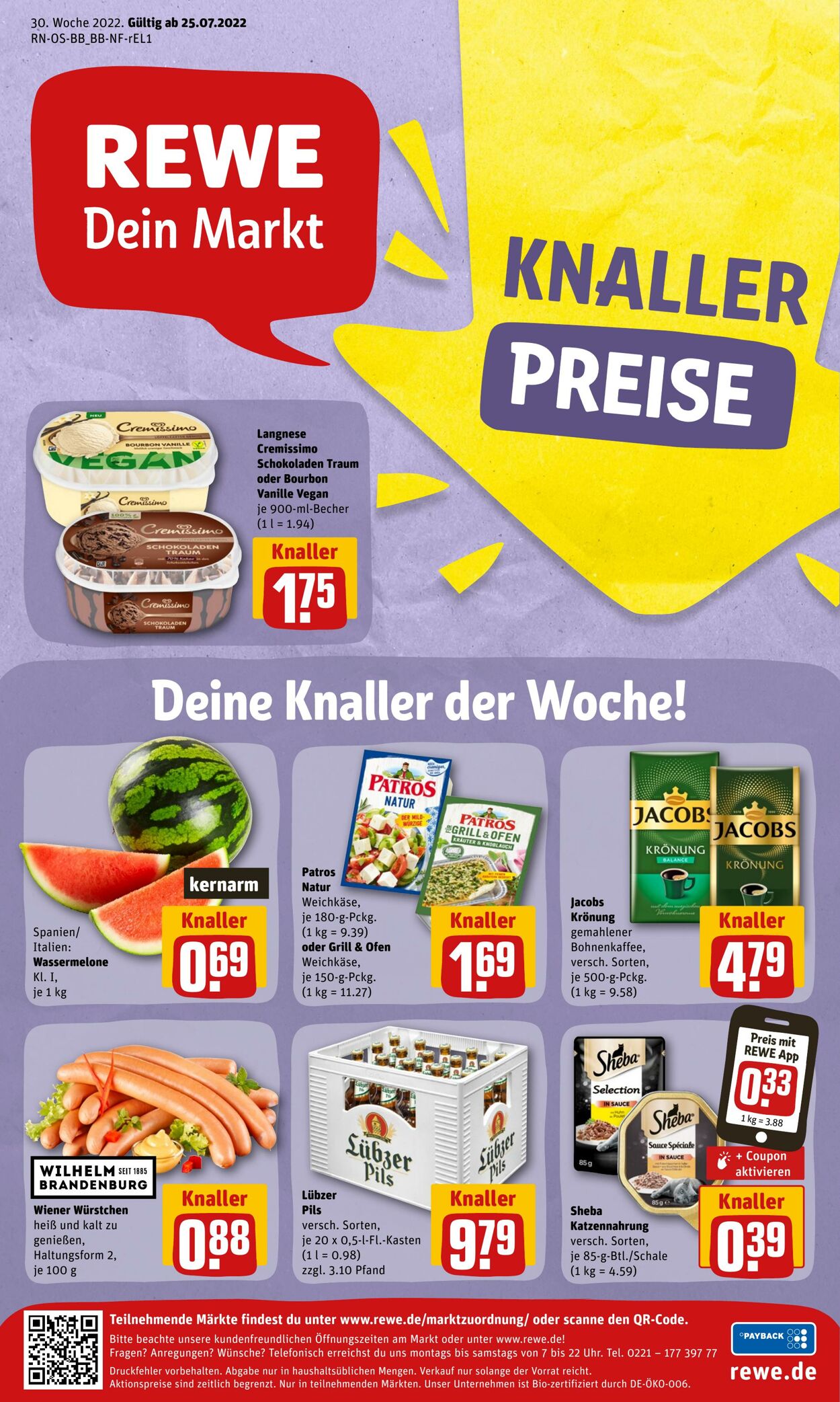 Prospekt Rewe 24.07.2022 - 30.07.2022