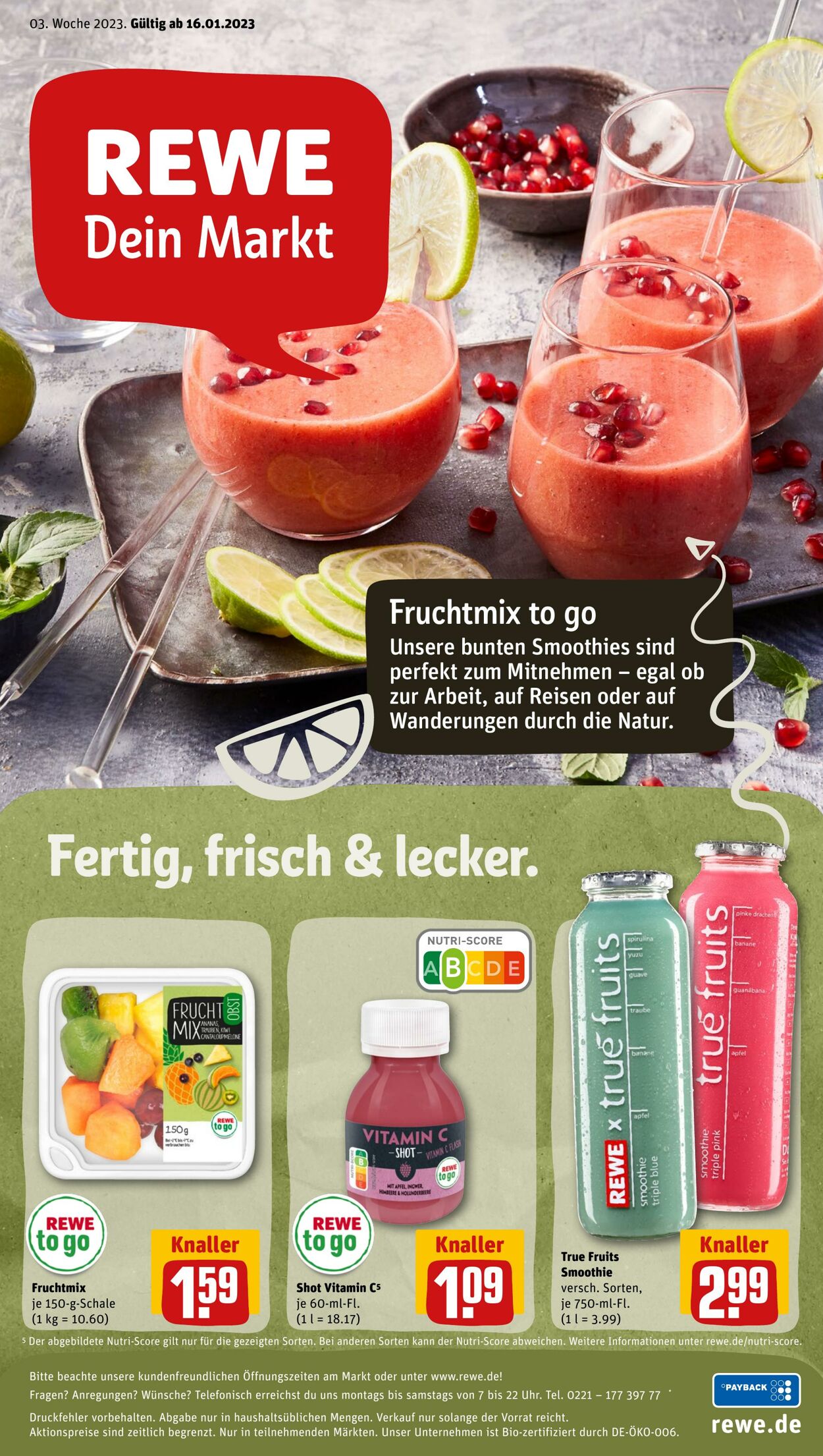 Prospekt Rewe 16.01.2023 - 21.01.2023