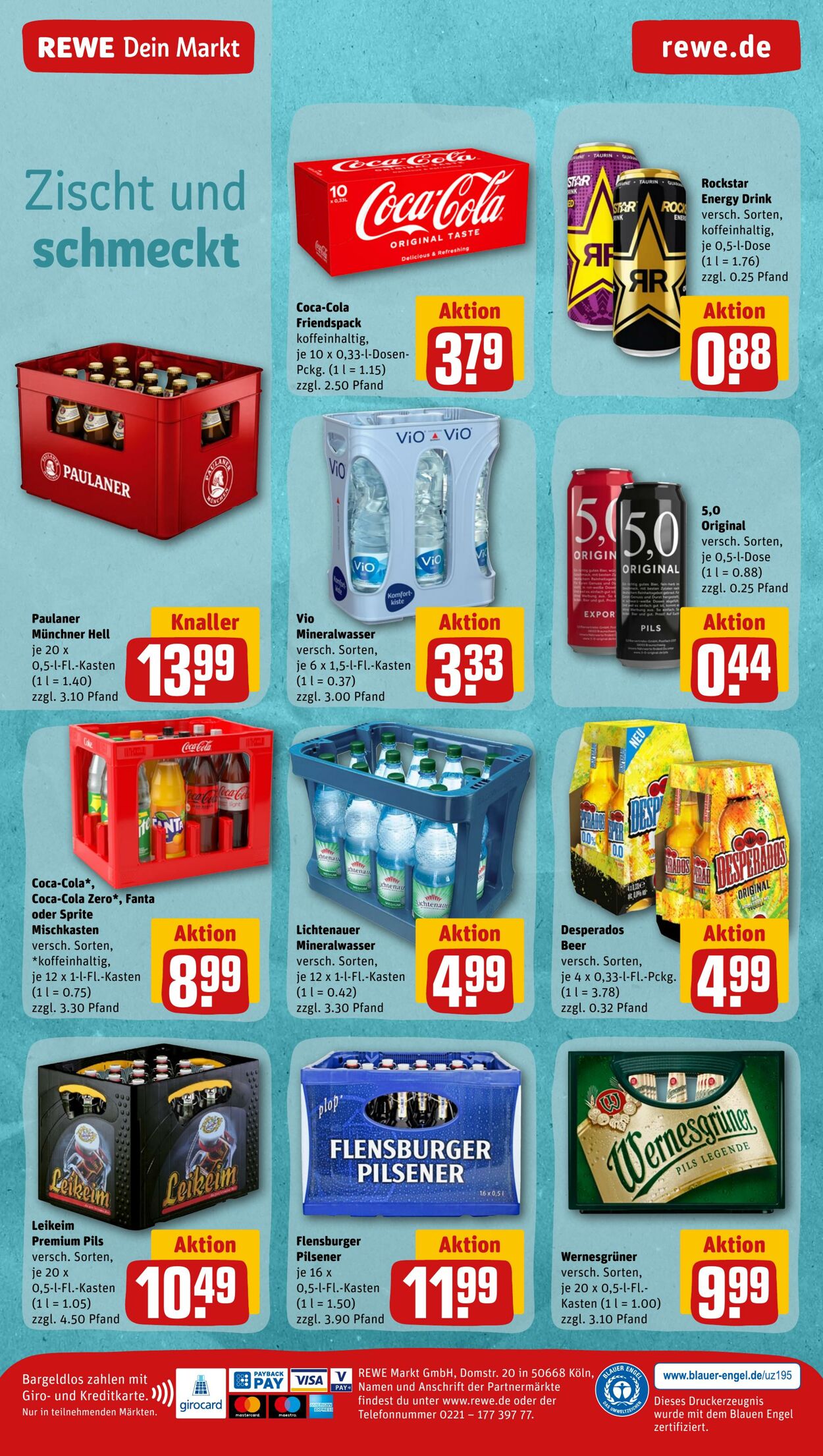 Prospekt Rewe 15.08.2022 - 20.08.2022