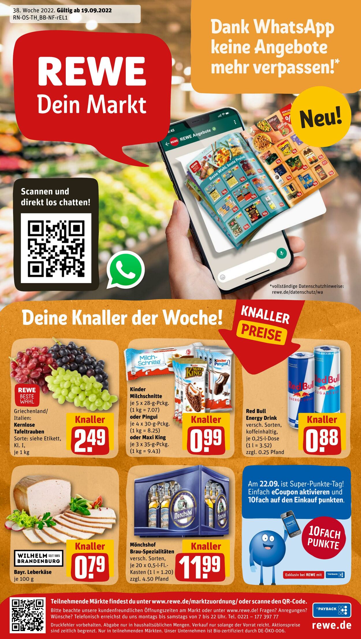 Prospekt Rewe 19.09.2022 - 24.09.2022