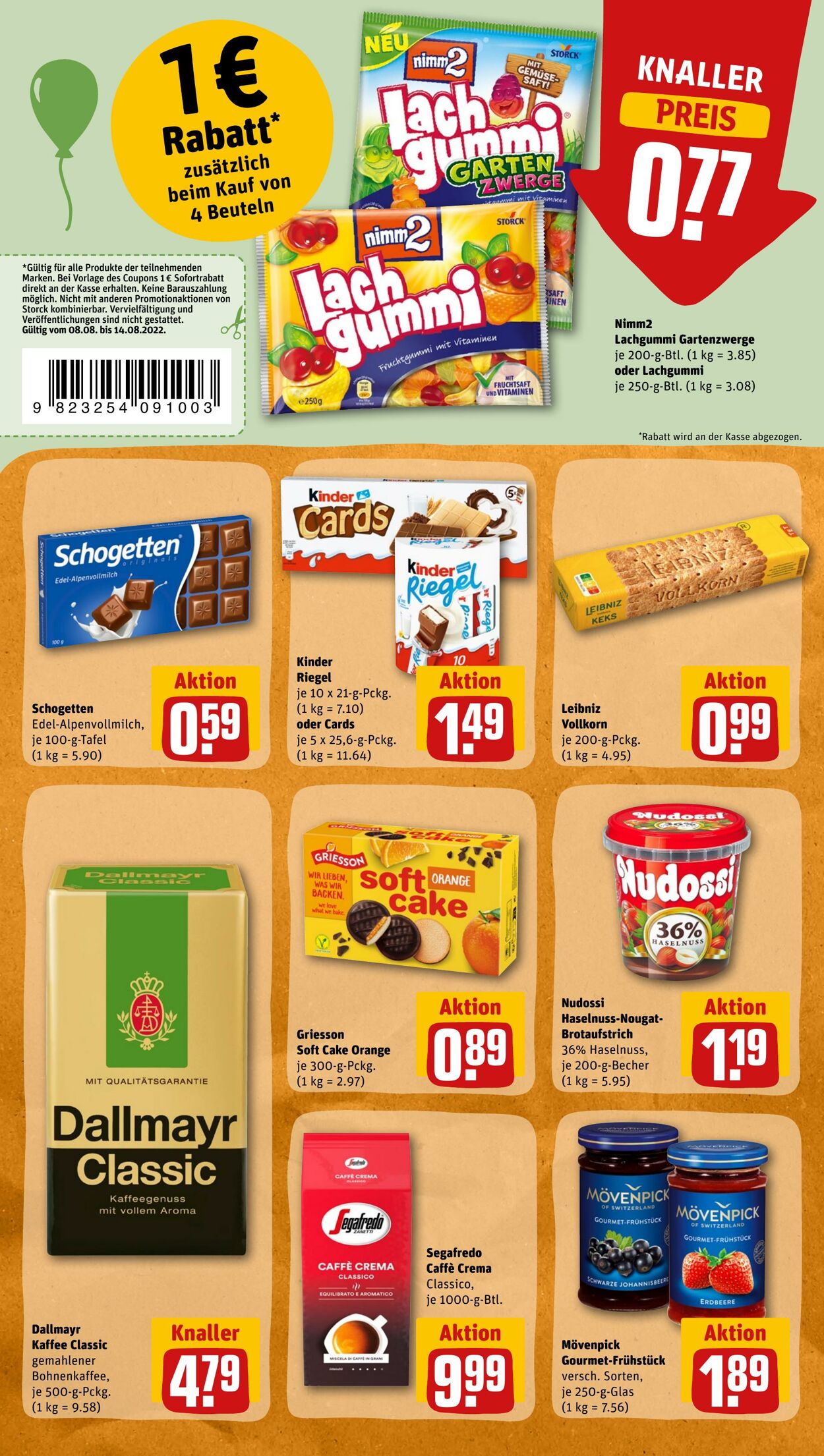 Prospekt Rewe 08.08.2022 - 13.08.2022