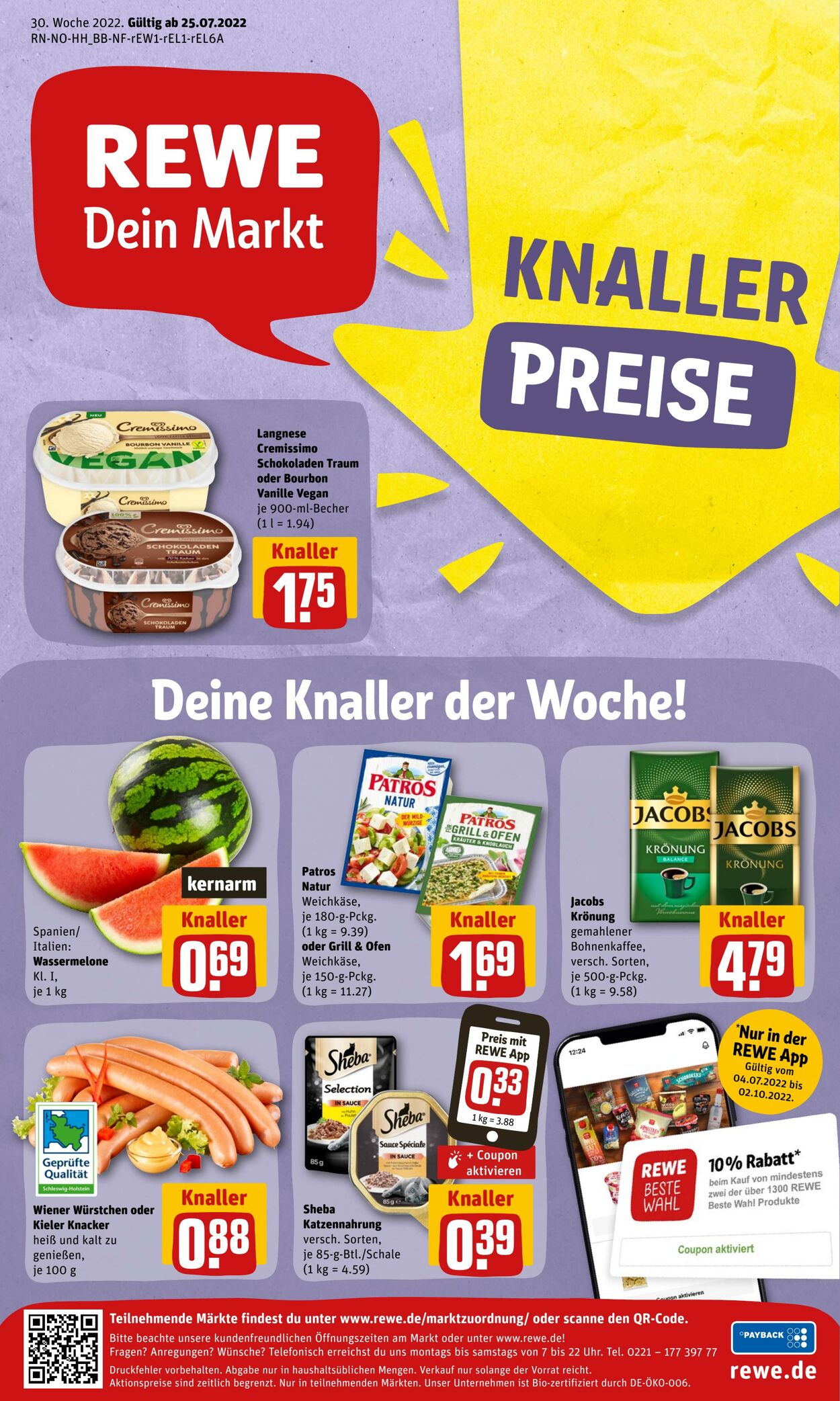 Prospekt Rewe 25.07.2022 - 30.07.2022