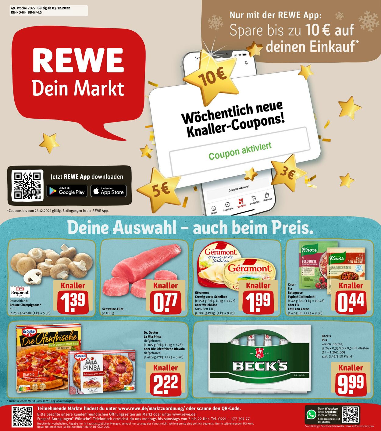 Prospekt Rewe 05.12.2022 - 10.12.2022