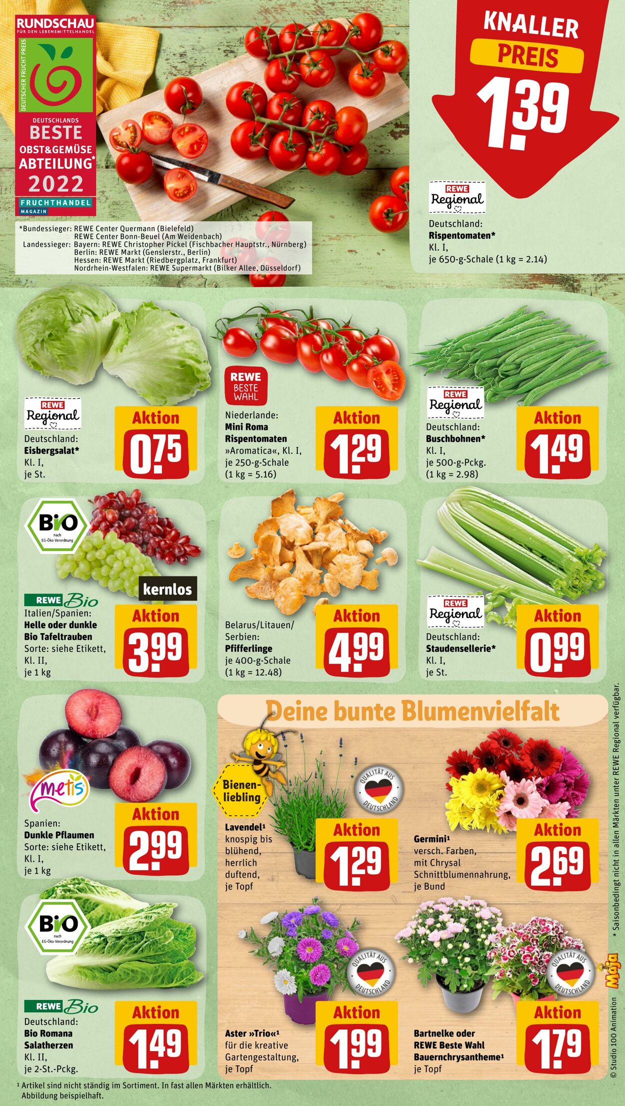 Prospekt Rewe 22.08.2022 - 27.08.2022