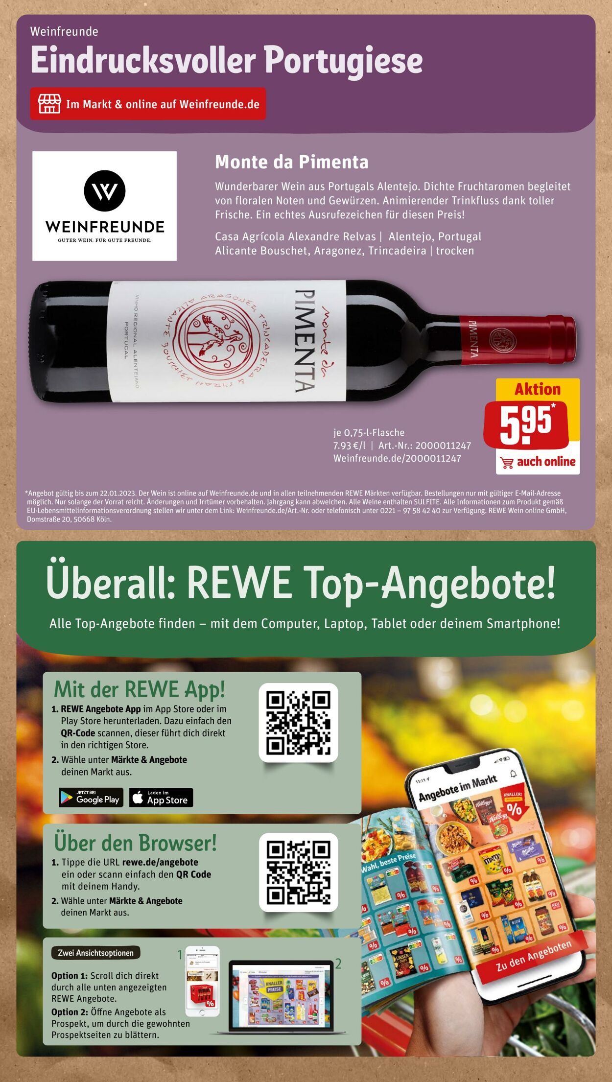 Prospekt Rewe 16.01.2023 - 21.01.2023