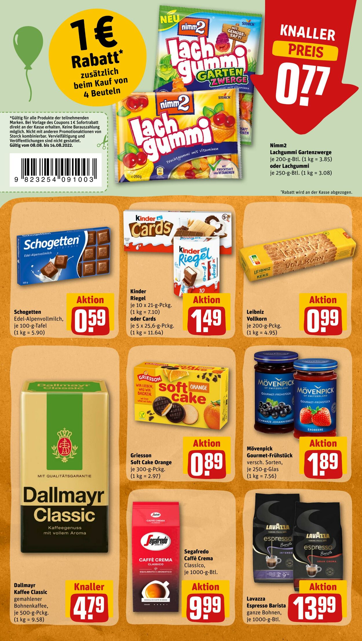 Prospekt Rewe 08.08.2022 - 13.08.2022