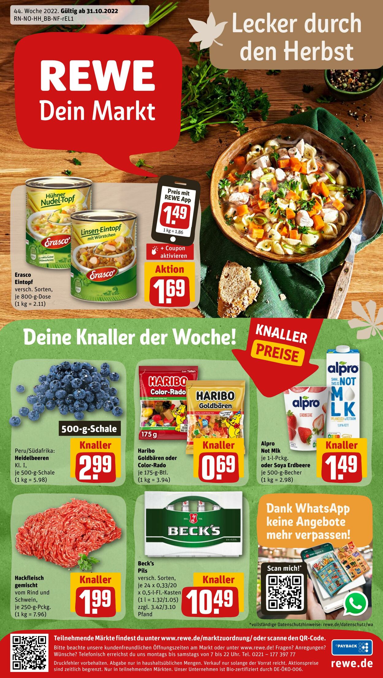 Prospekt Rewe 31.10.2022 - 05.11.2022