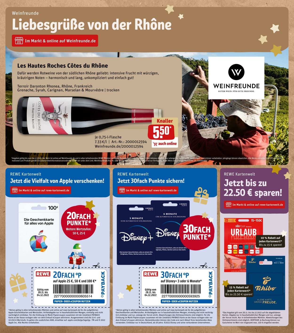 Prospekt Rewe 28.11.2022 - 03.12.2022