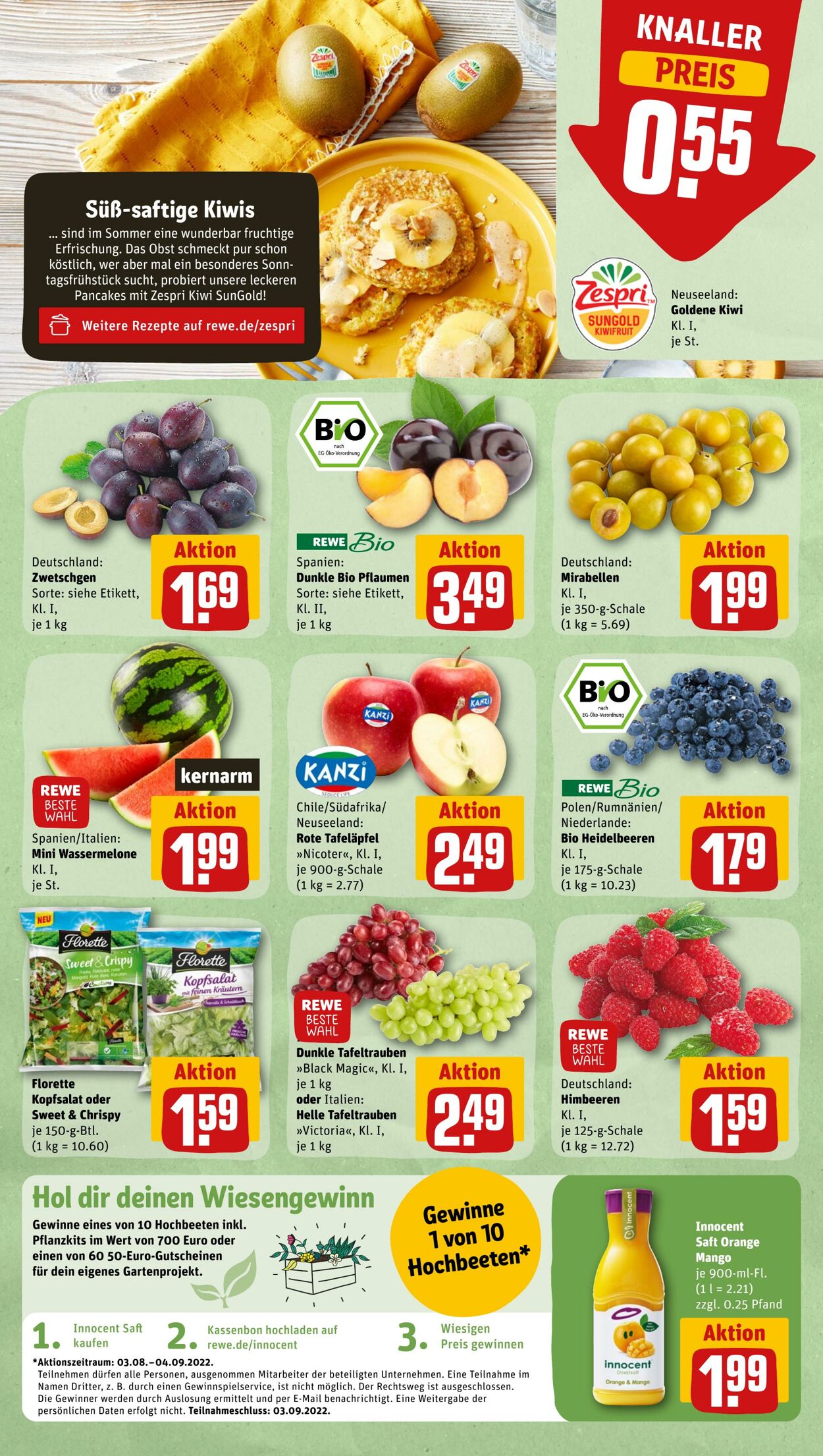 Prospekt Rewe 08.08.2022 - 13.08.2022