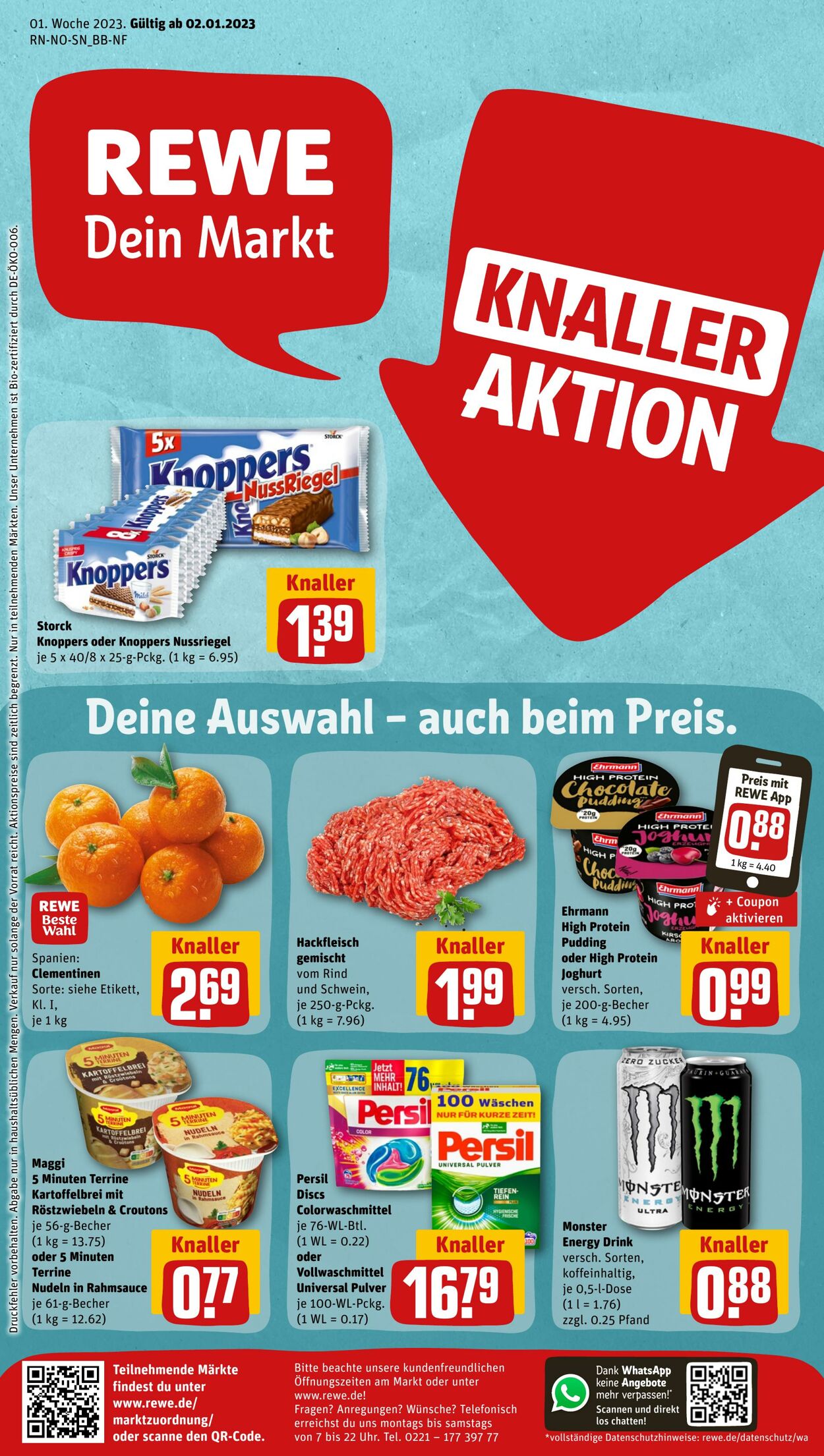 Prospekt Rewe 02.01.2023 - 07.01.2023