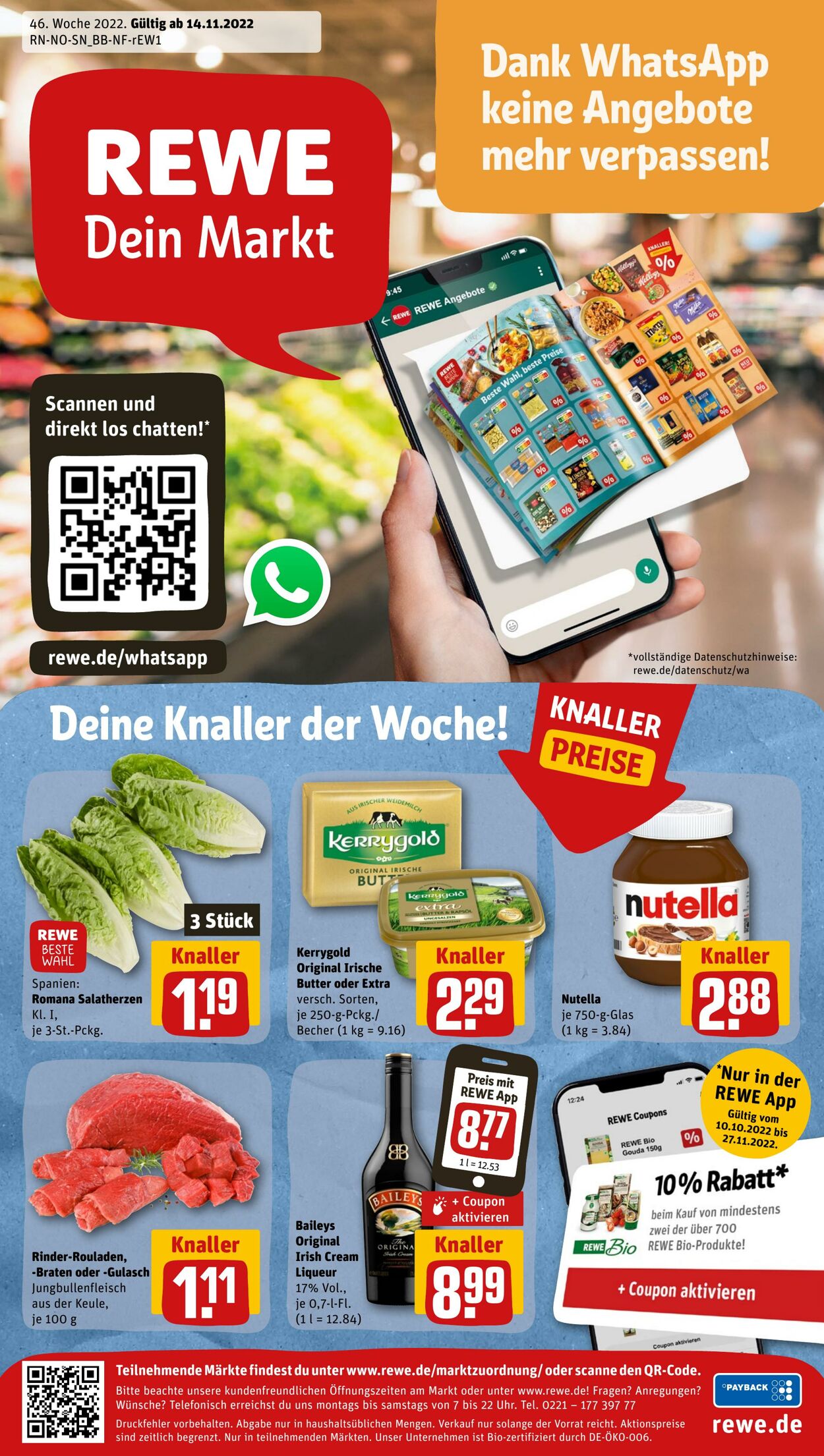 Prospekt Rewe 14.11.2022 - 19.11.2022