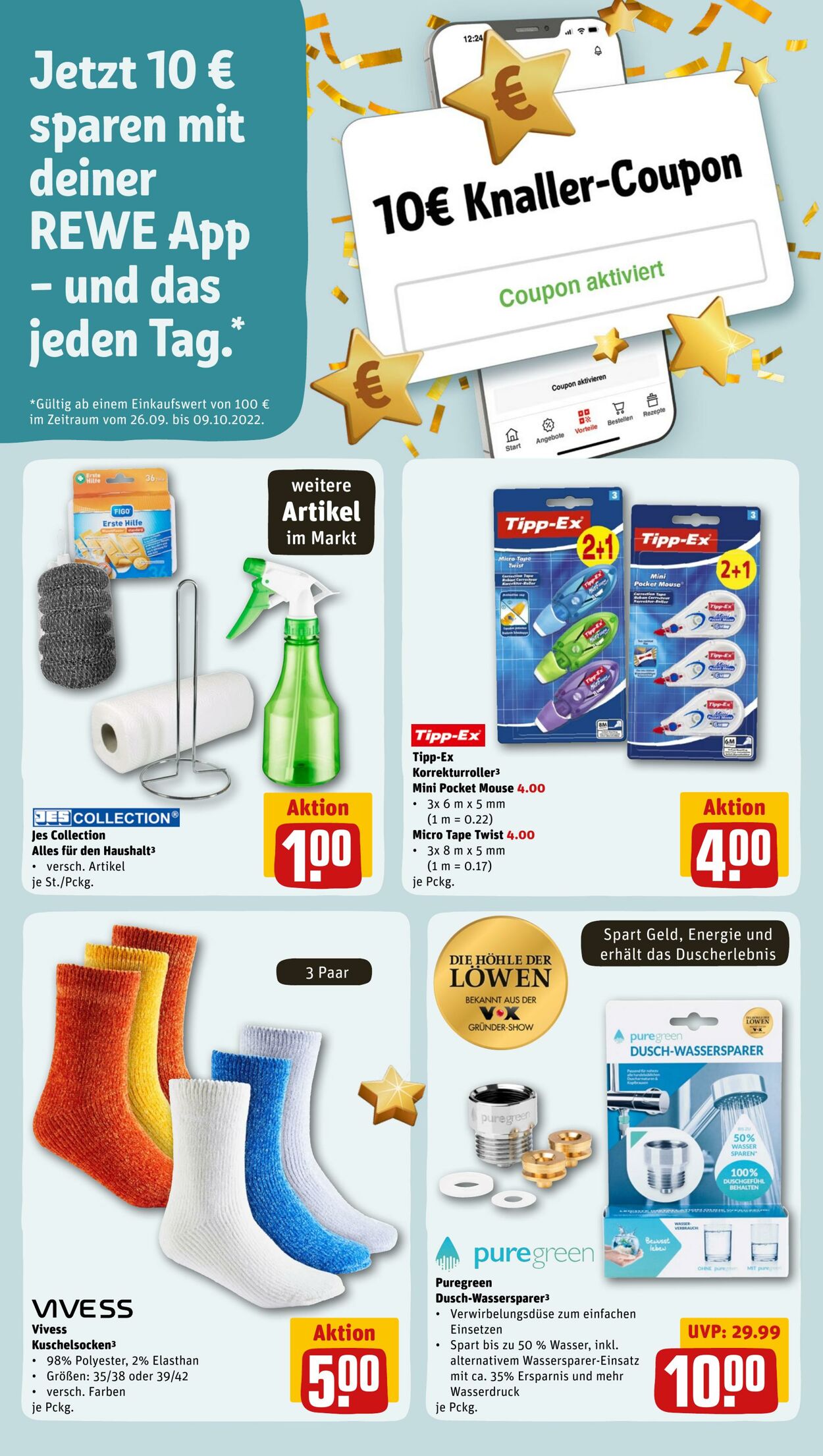 Prospekt Rewe 26.09.2022 - 01.10.2022