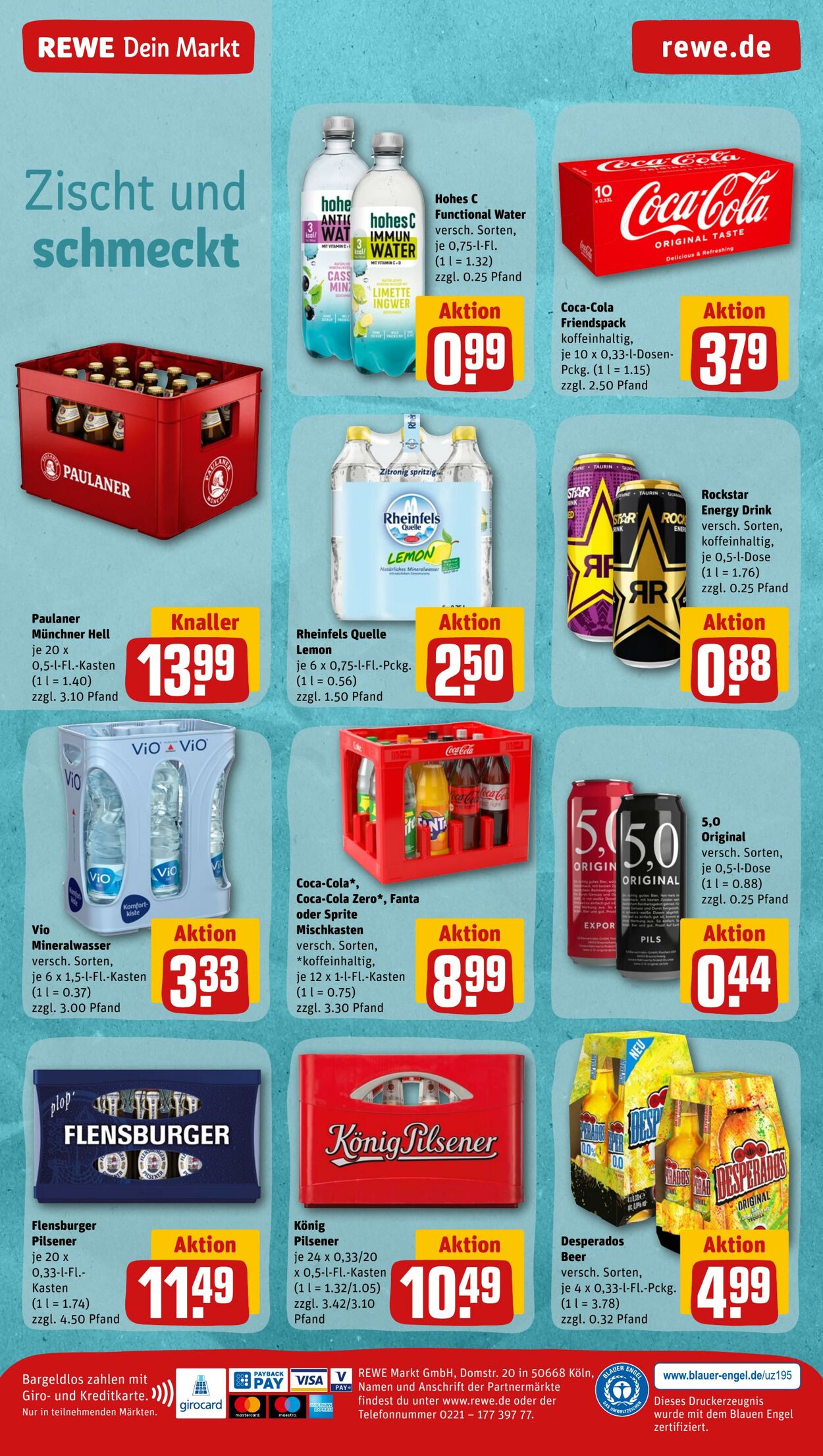 Prospekt Rewe 15.08.2022 - 20.08.2022