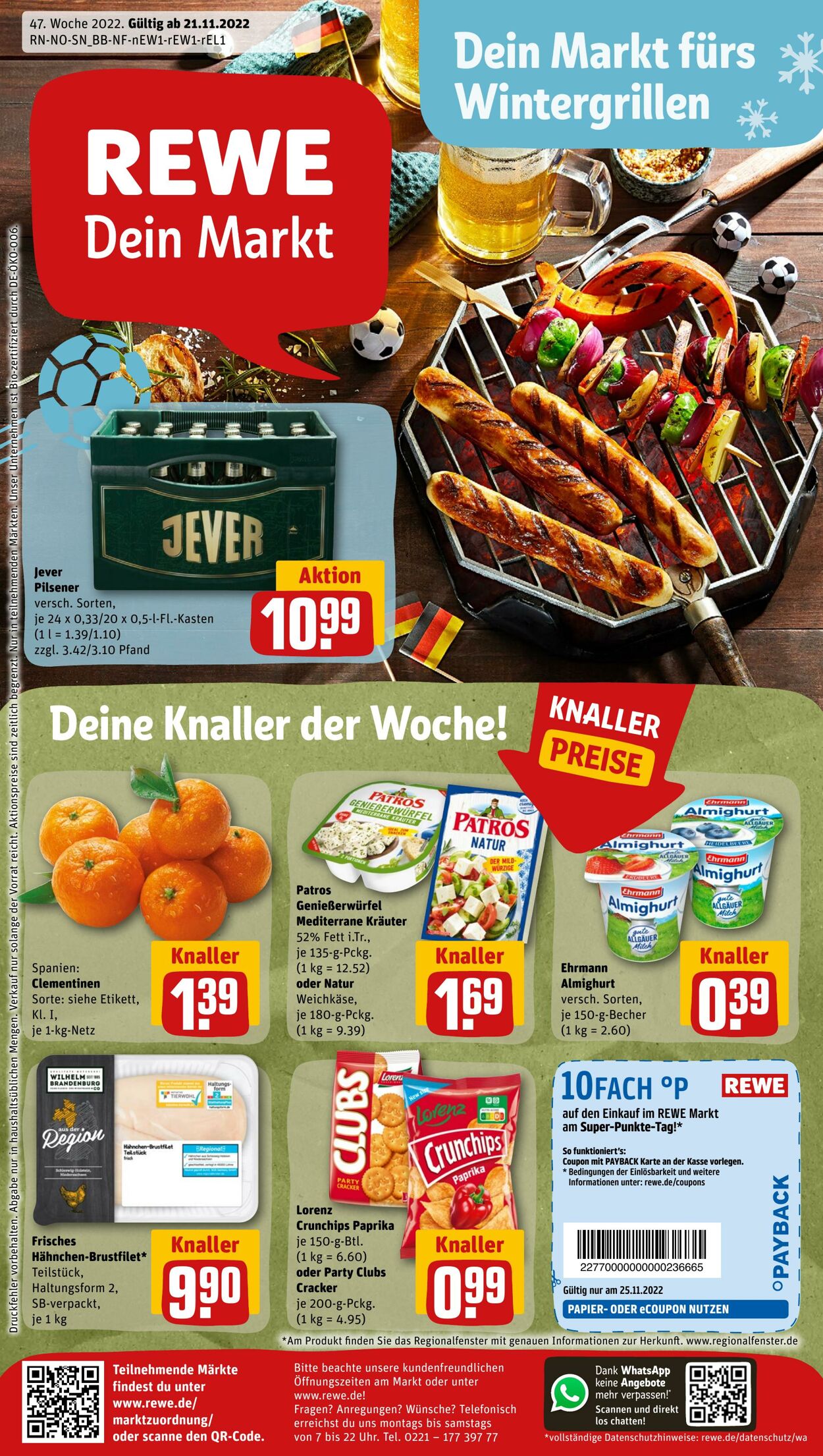 Prospekt Rewe 21.11.2022 - 26.11.2022