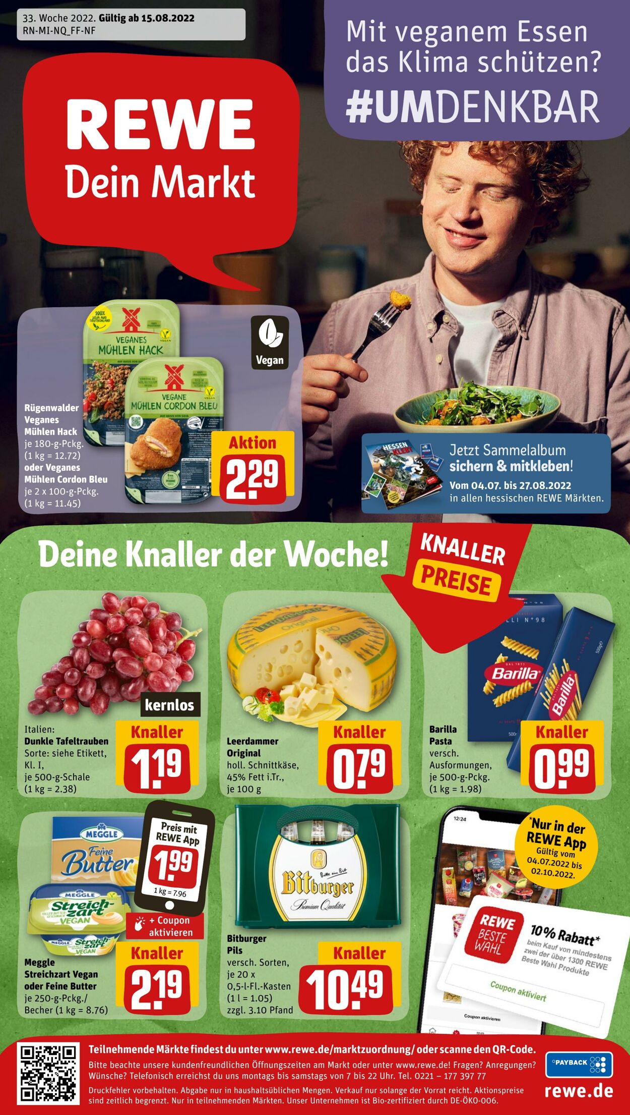 Prospekt Rewe 15.08.2022 - 20.08.2022