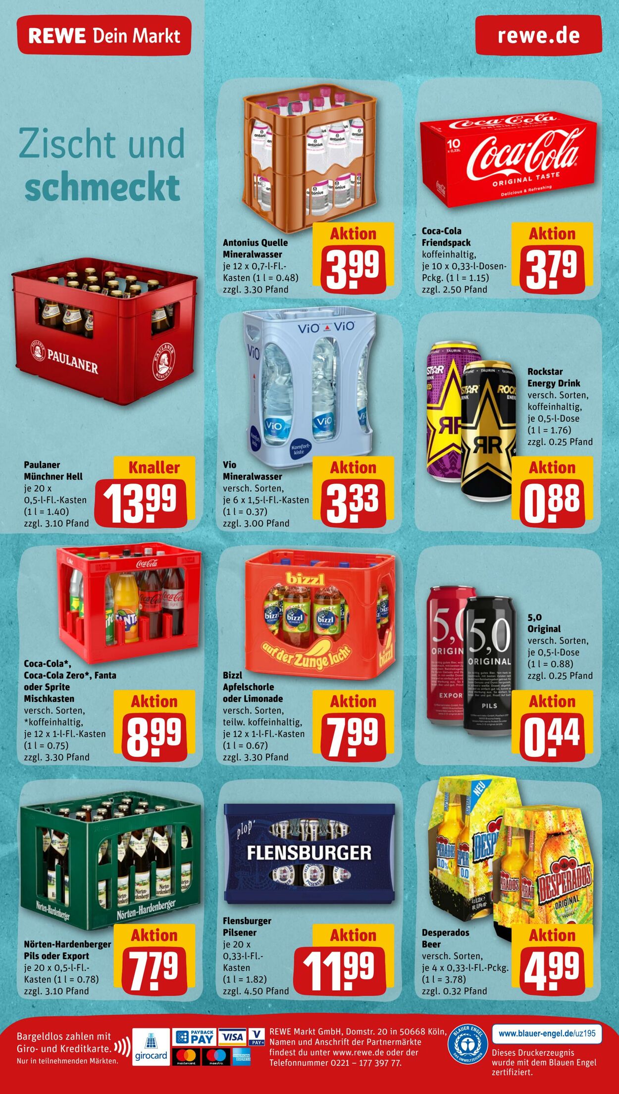 Prospekt Rewe 15.08.2022 - 20.08.2022