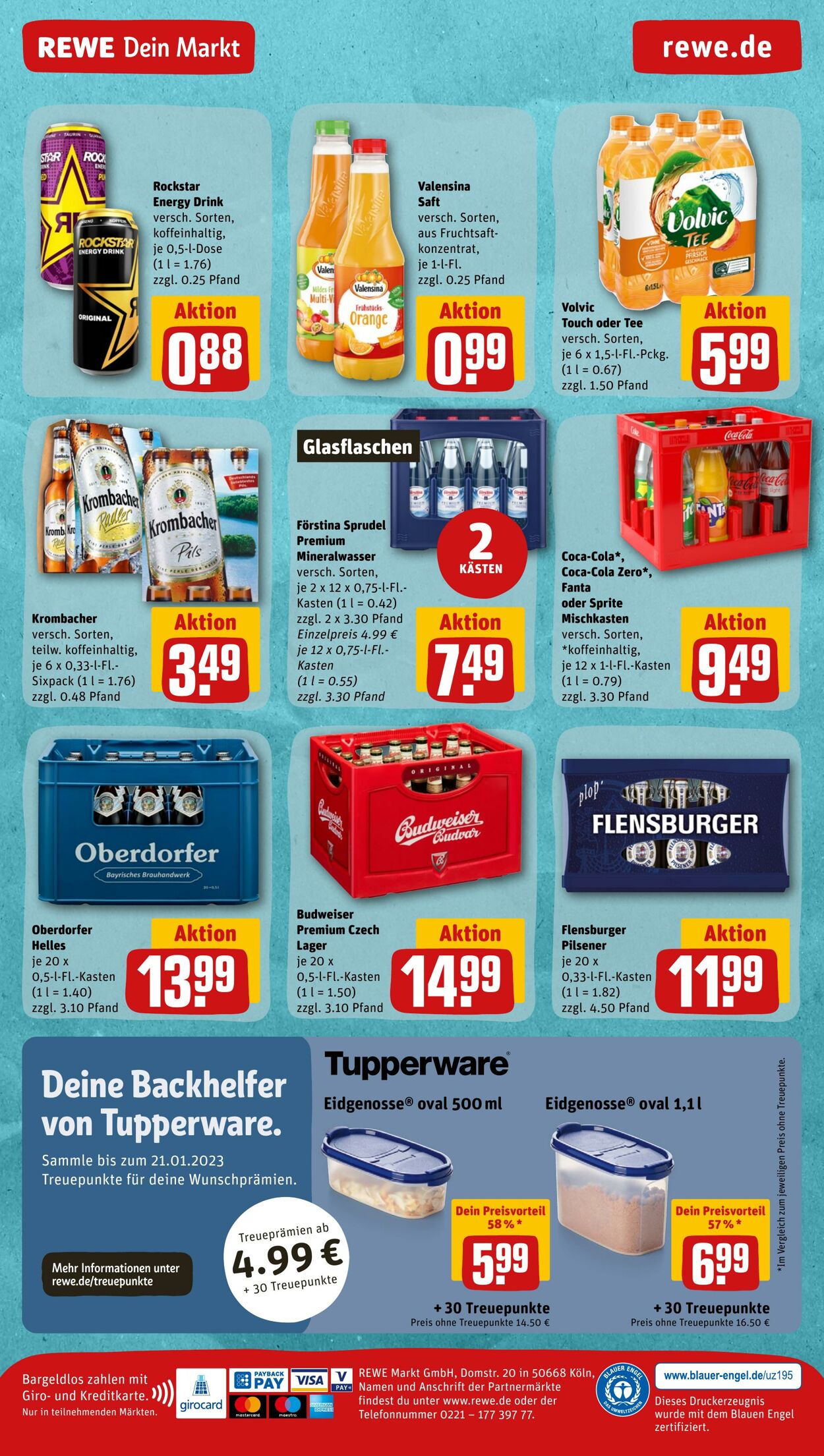 Prospekt Rewe 21.11.2022 - 26.11.2022